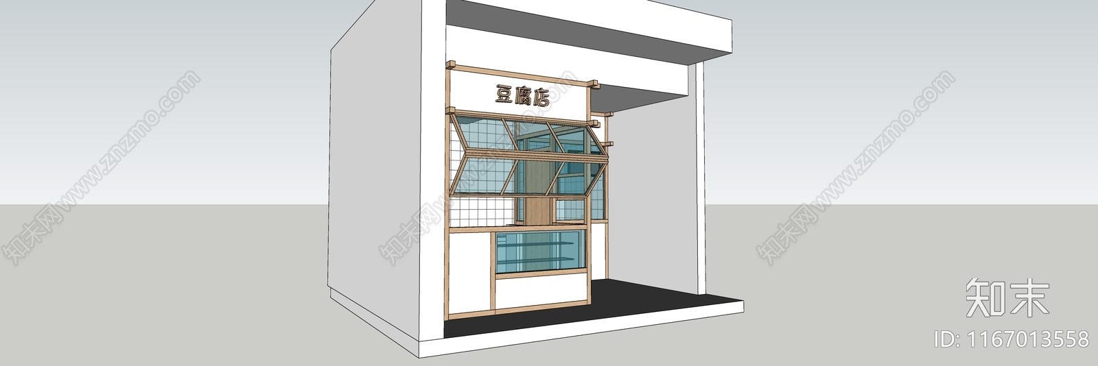 日式橱窗SU模型下载【ID:1167013558】