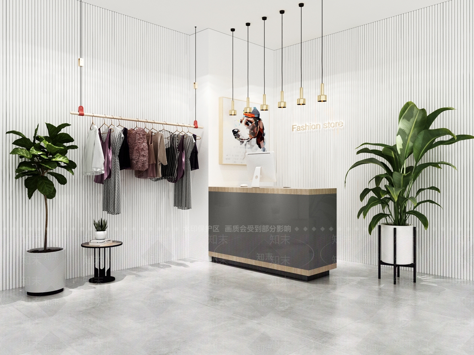 现代服装店3D模型下载【ID:1167014788】