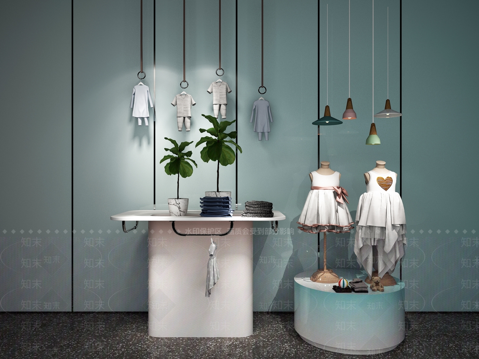 现代服装店3D模型下载【ID:1167016769】