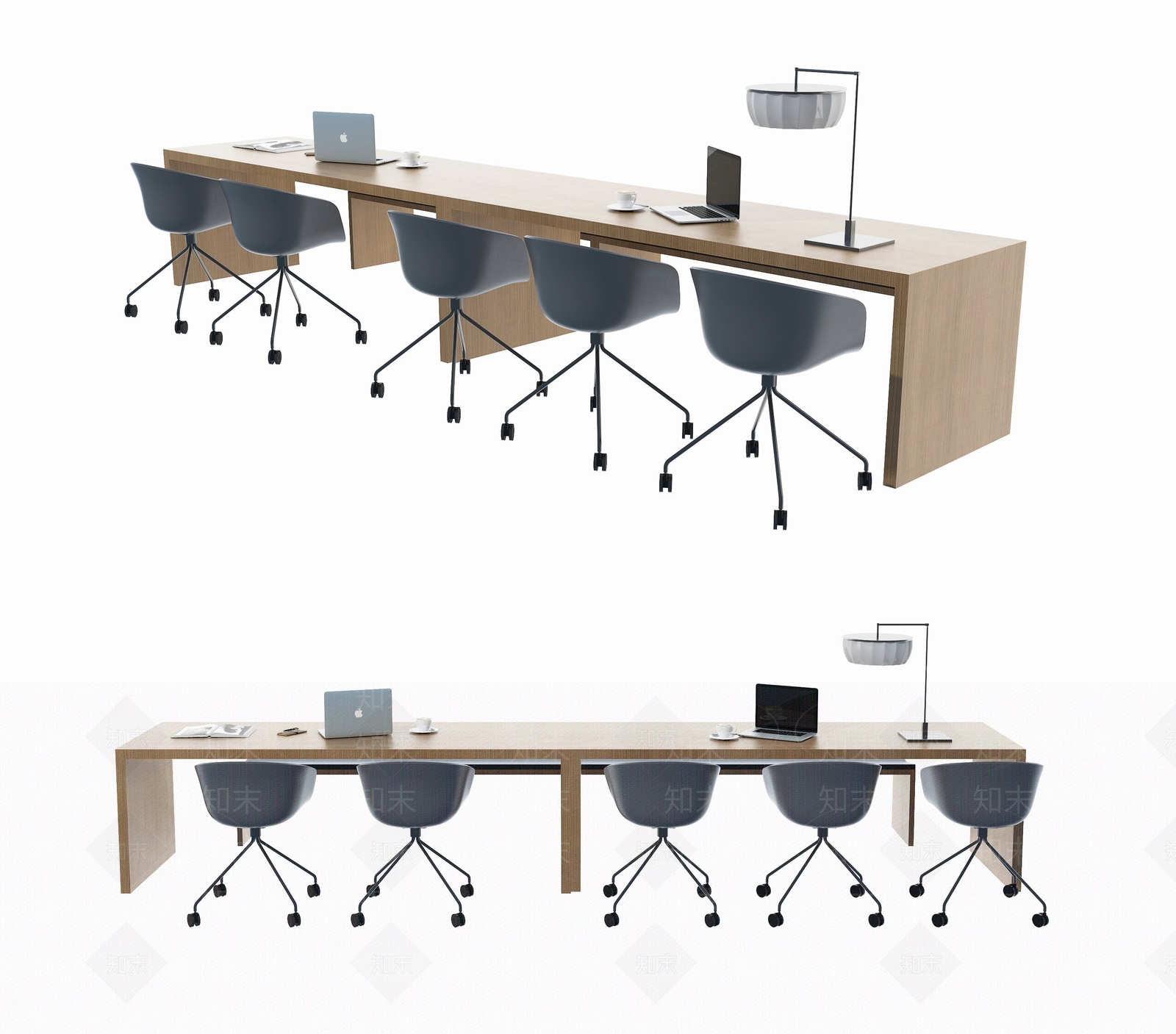 现代办公桌椅3D模型下载【ID:1167023024】
