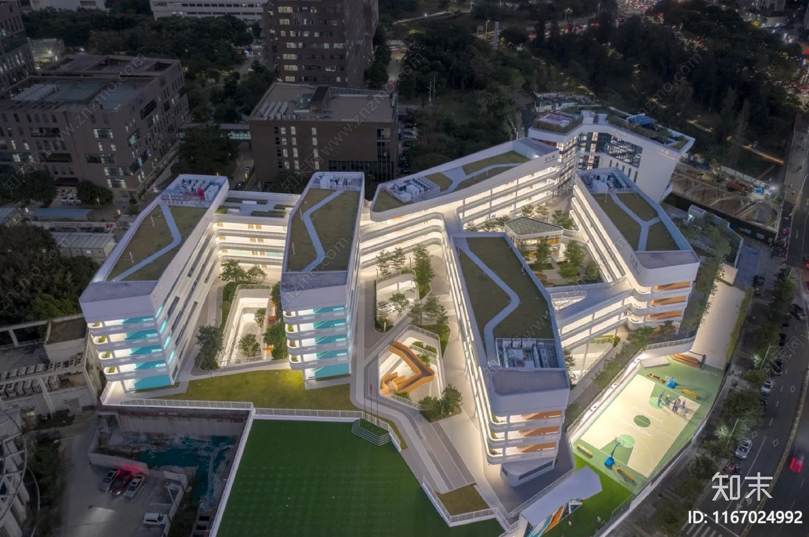 现代学校建筑施工图下载【ID:1167024992】