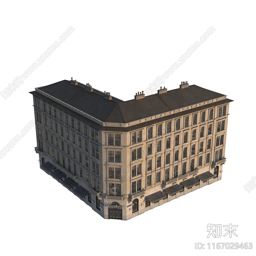 欧式其他商业建筑3D模型下载【ID:1167029463】