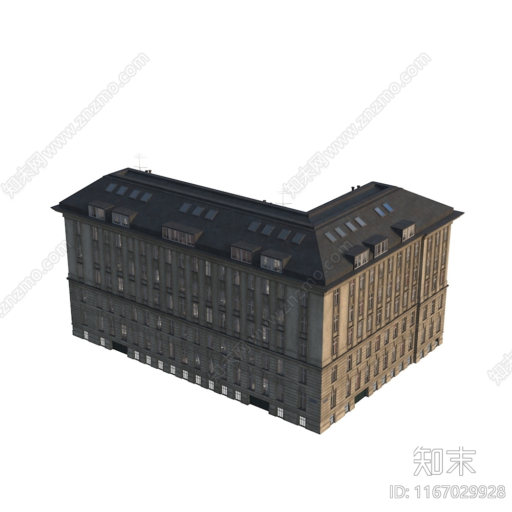 美式欧式其他商业建筑3D模型下载【ID:1167029928】