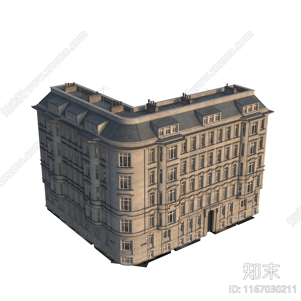 美式欧式其他商业建筑3D模型下载【ID:1167030211】