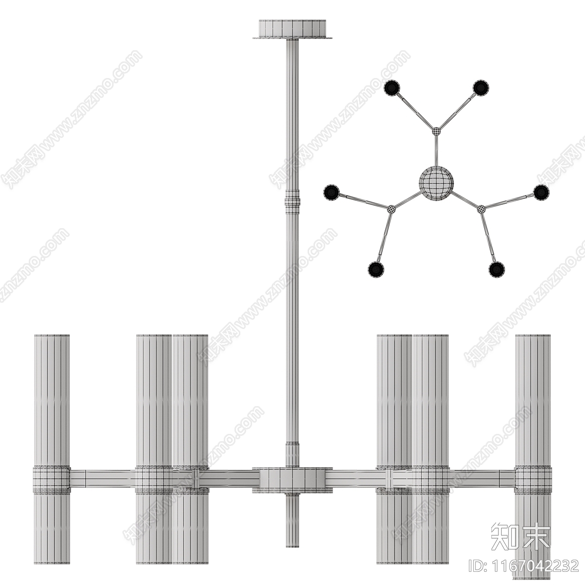 吊灯3D模型下载【ID:1167042232】
