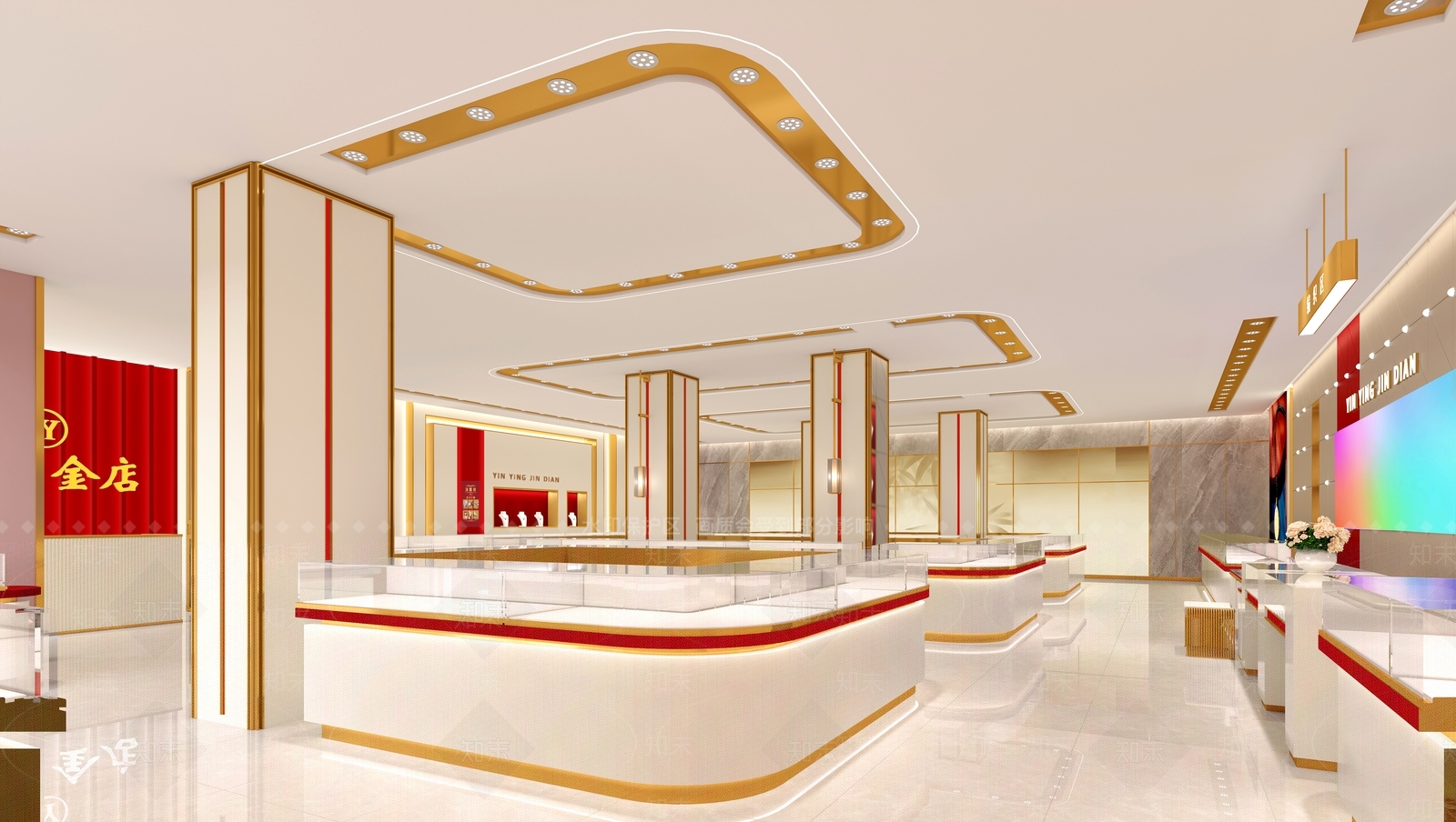 现代轻奢珠宝店3D模型下载【ID:1167053957】