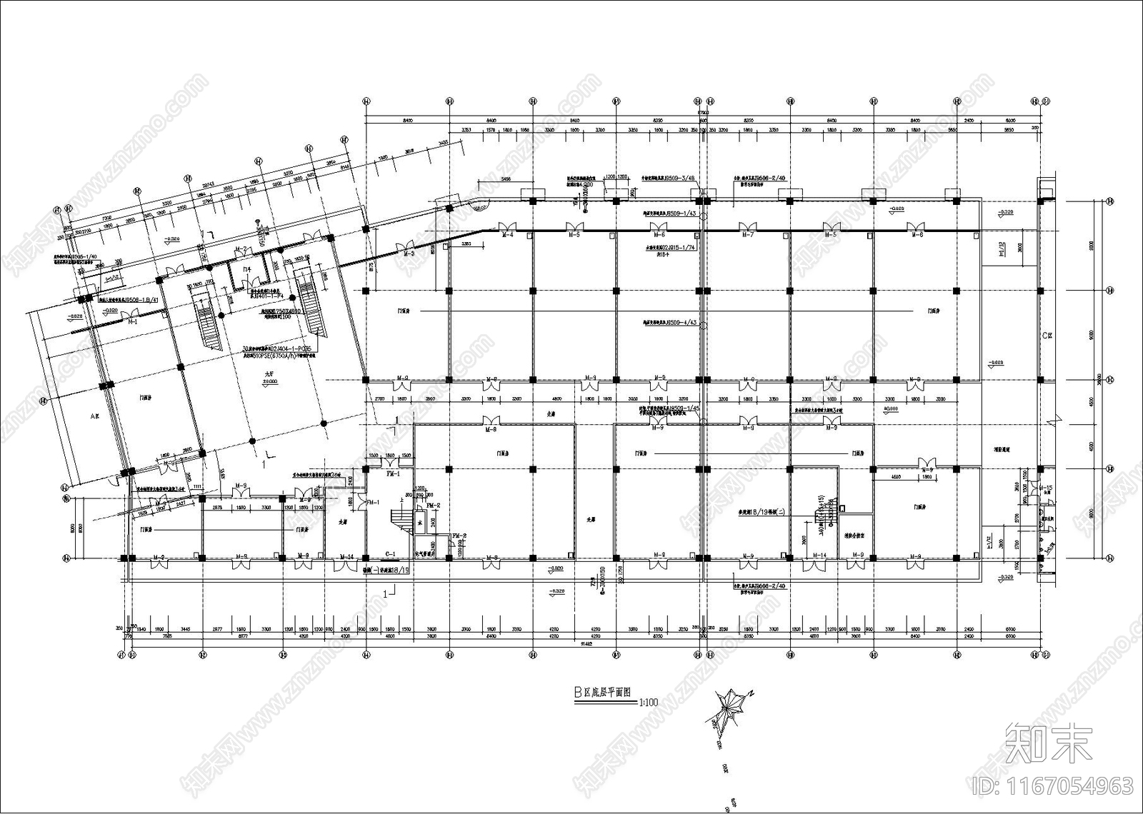 其他商业建筑cad施工图下载【ID:1167054963】