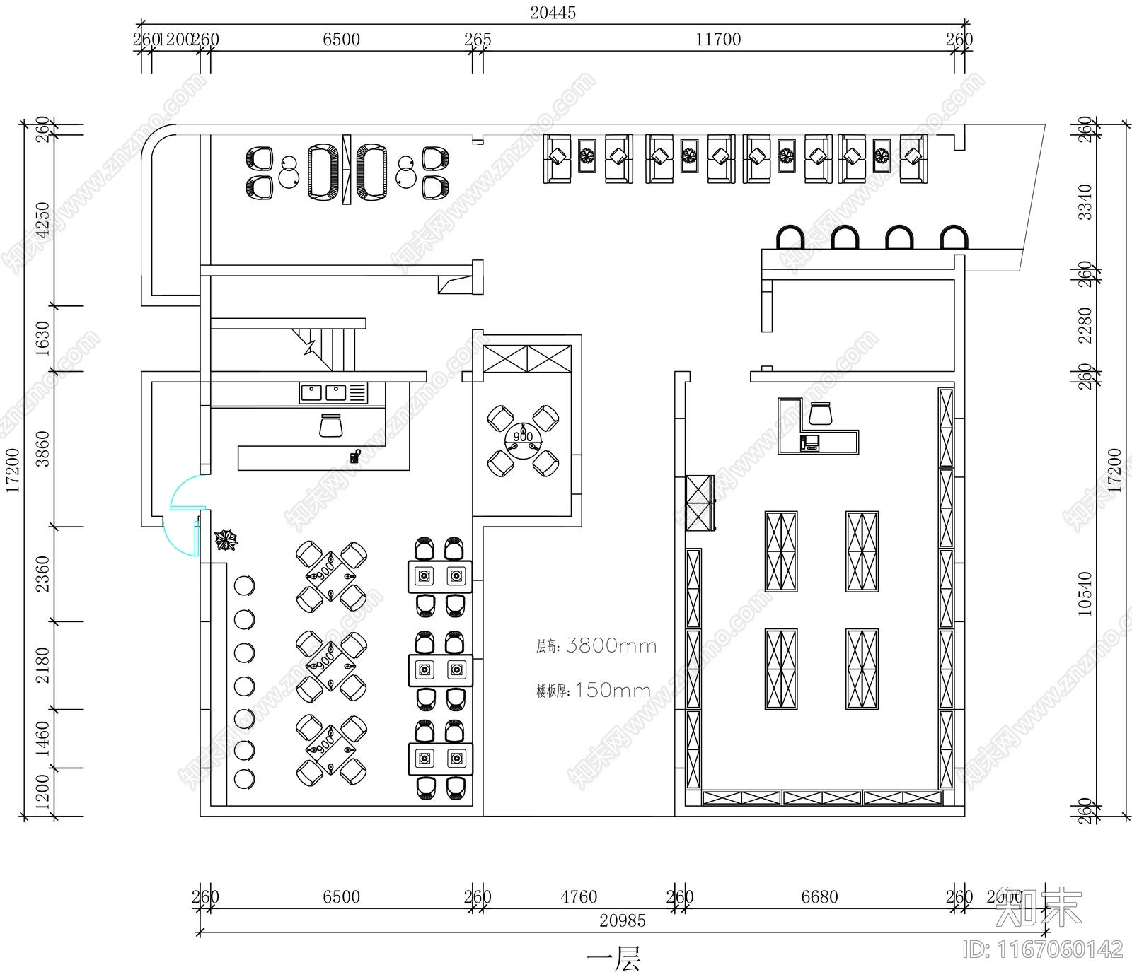 现代养老院cad施工图下载【ID:1167060142】