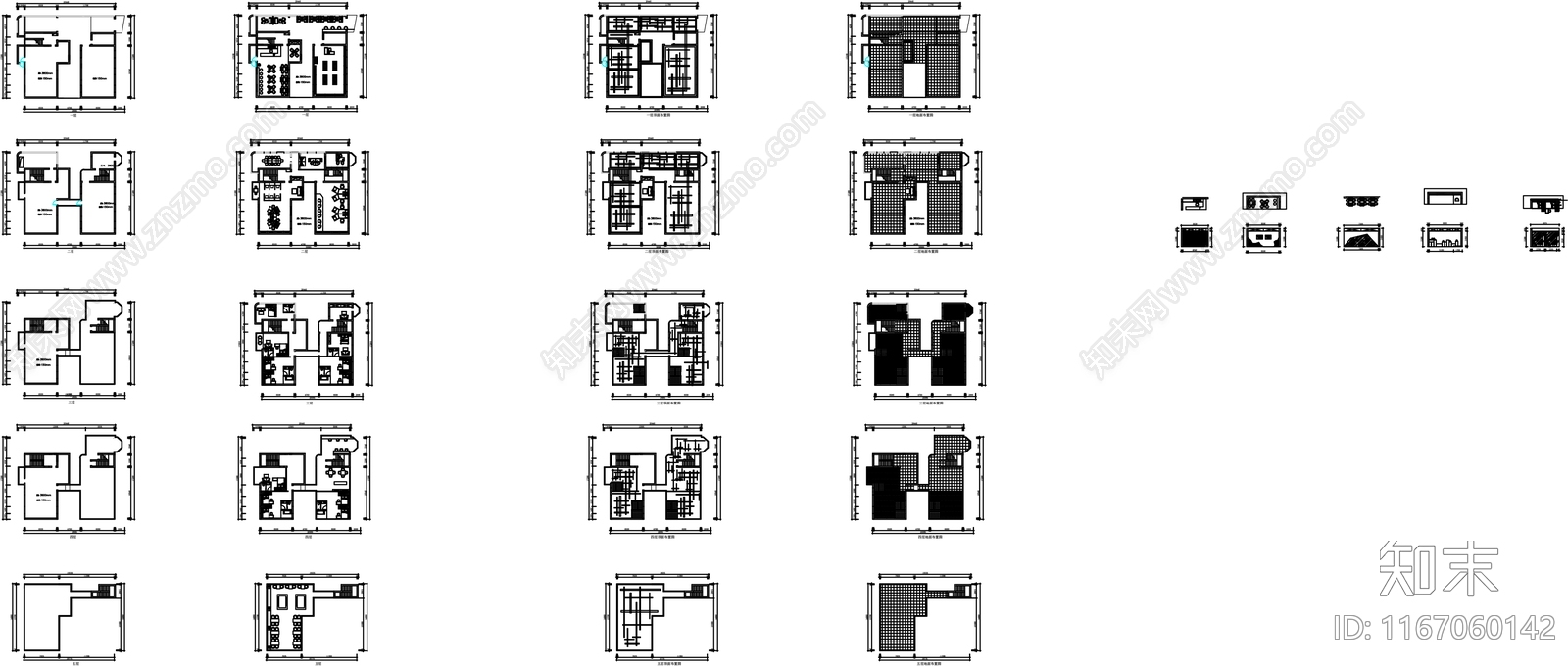 现代养老院cad施工图下载【ID:1167060142】