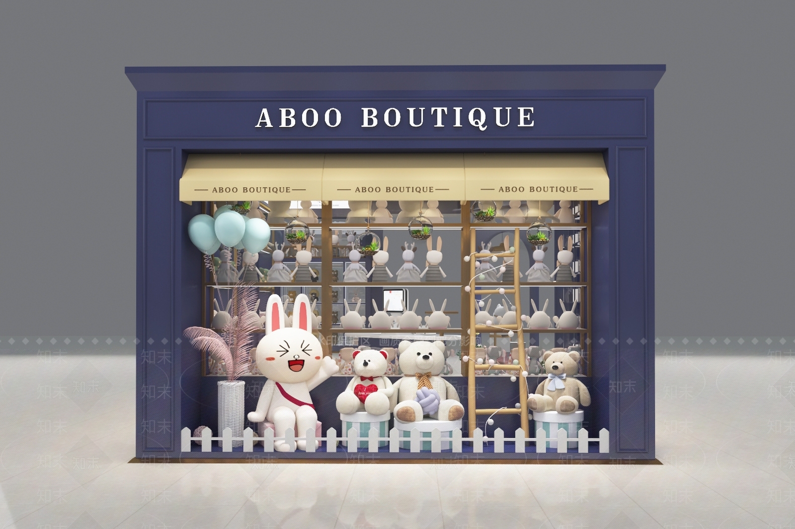 现代玩具礼品店3D模型下载【ID:1167065098】