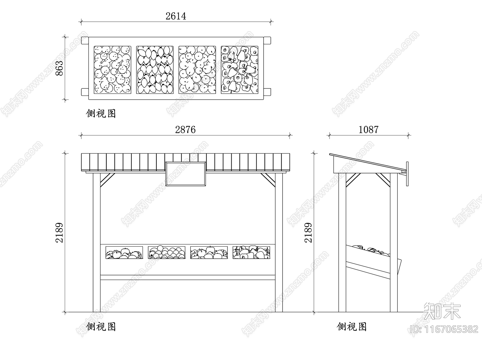 现代摊位施工图下载【ID:1167065382】