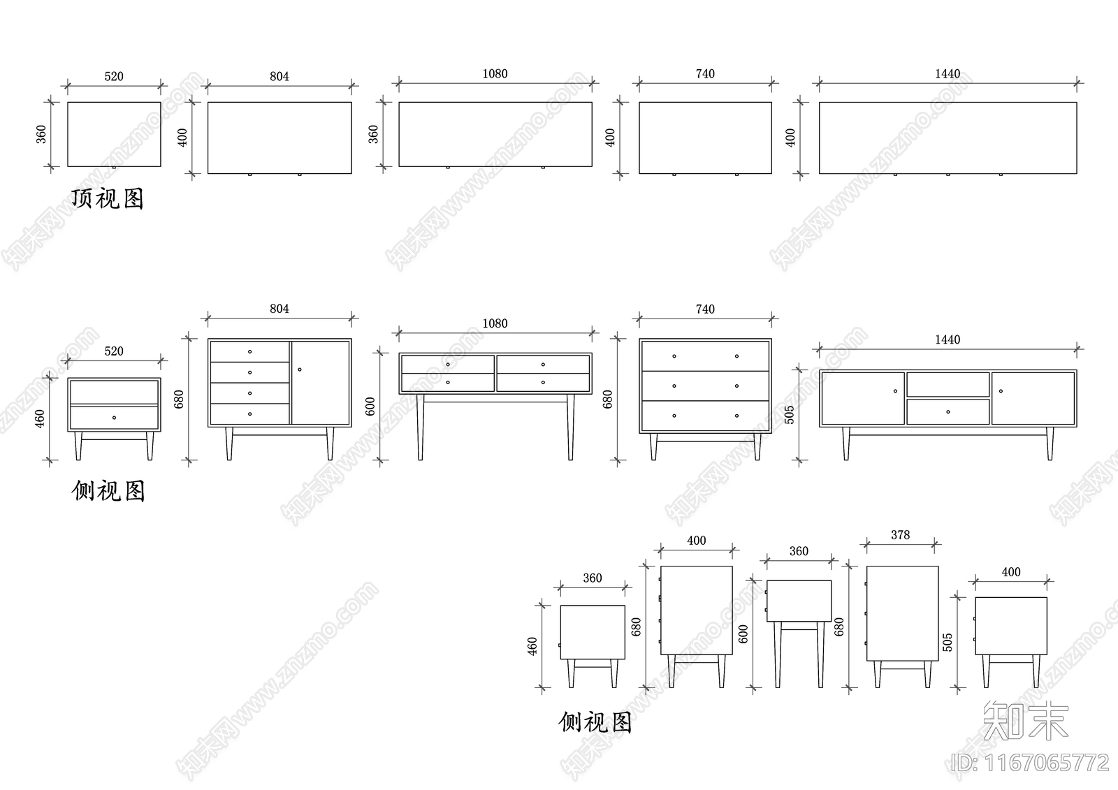 现代柜子施工图下载【ID:1167065772】