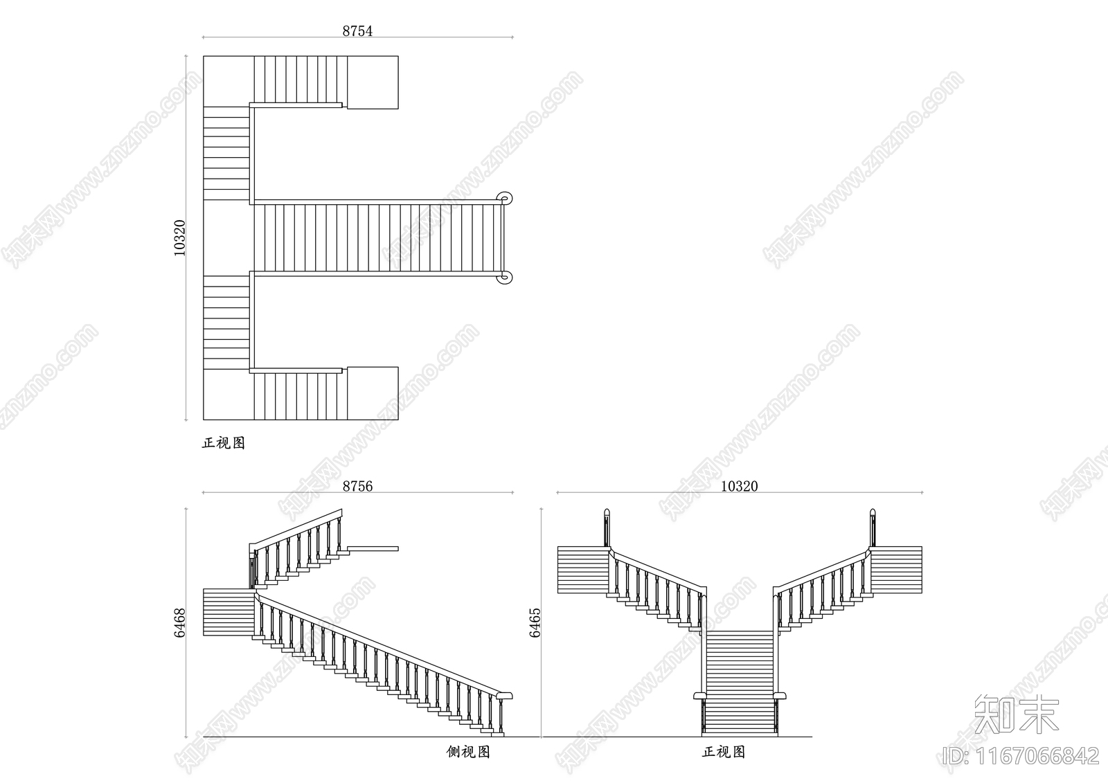 现代栏杆施工图下载【ID:1167066842】