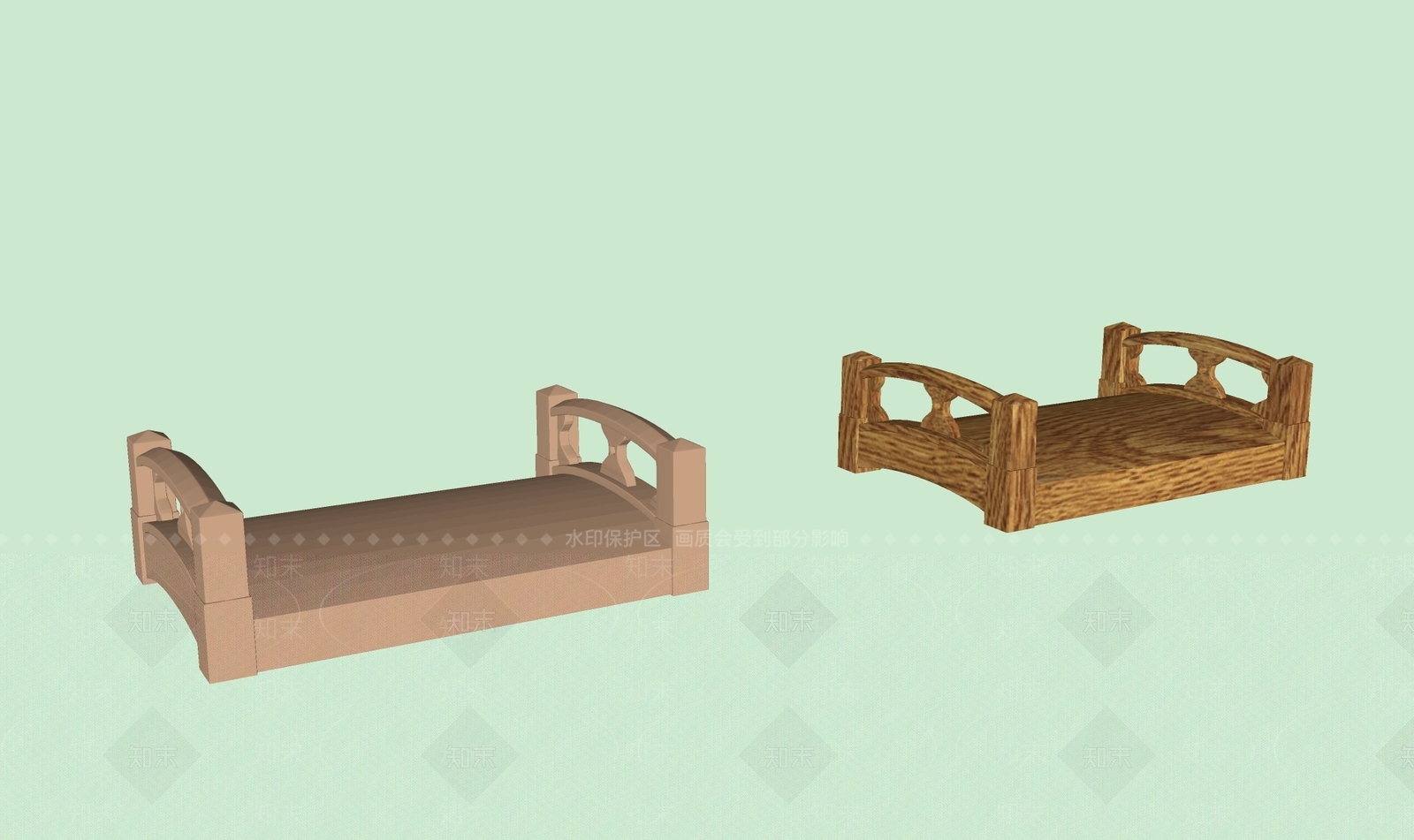 景观桥SU模型下载【ID:1167068062】