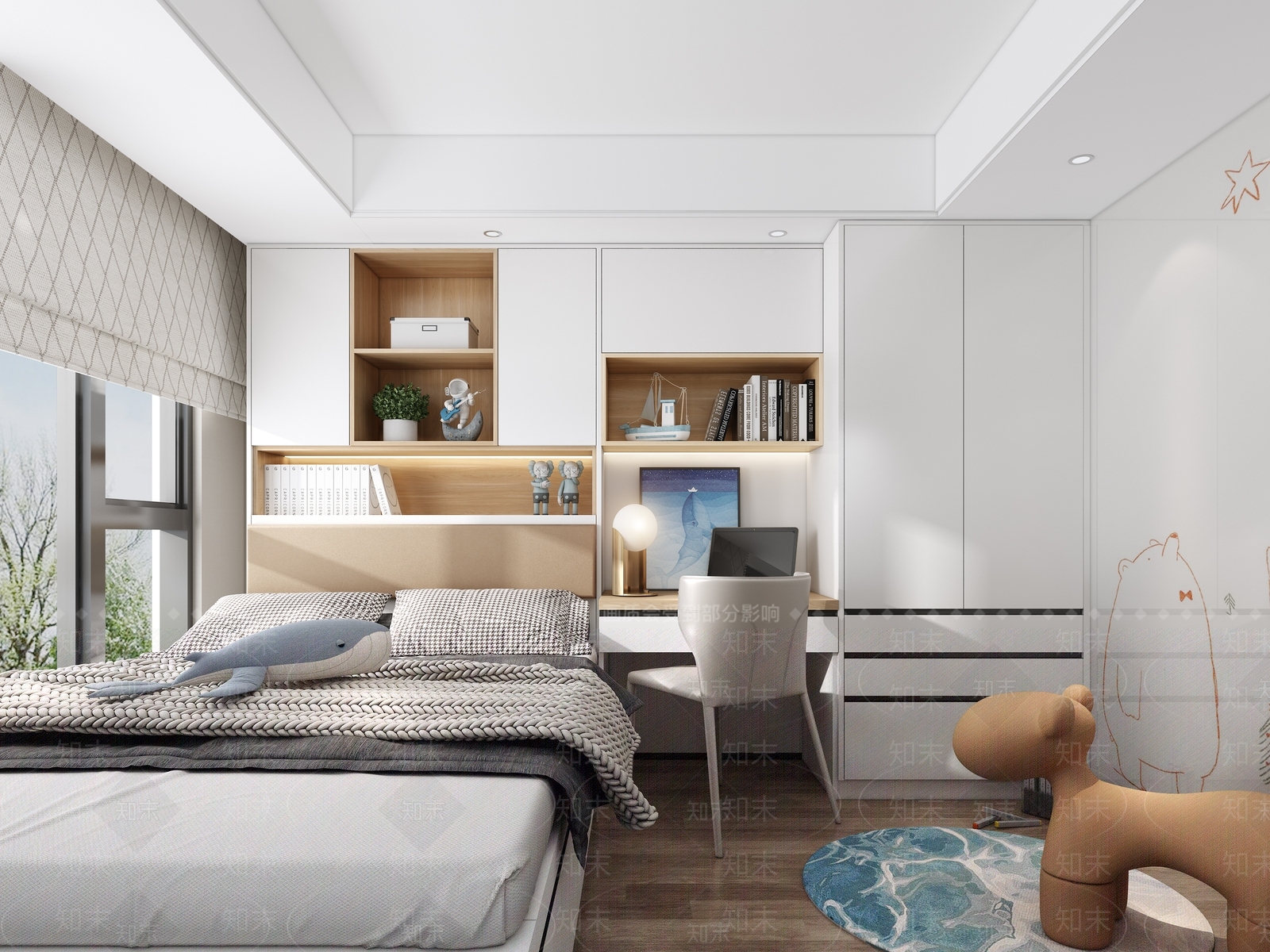 现代家居卧室3D模型下载【ID:1167068141】