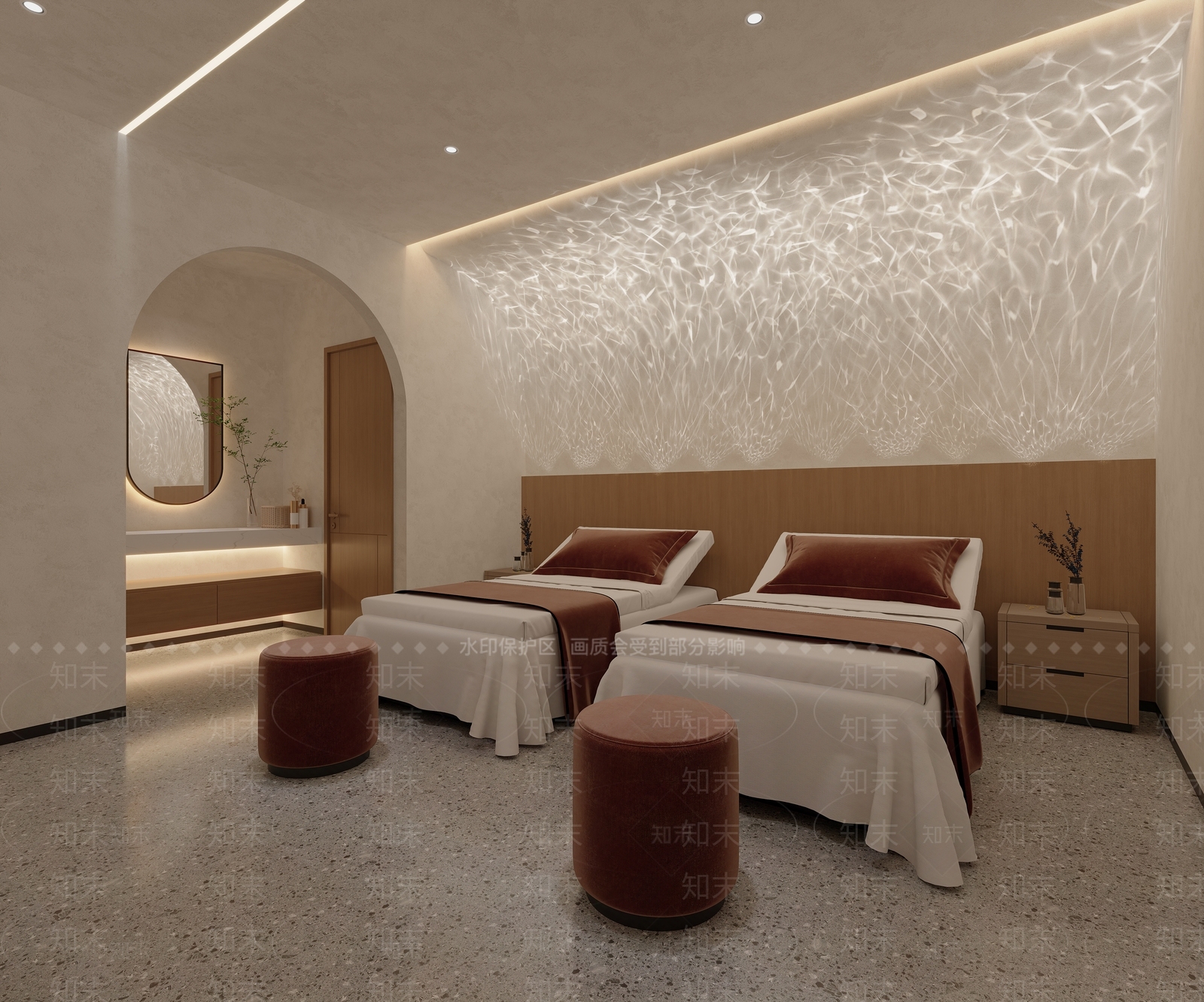 现代足浴店3D模型下载【ID:1167069490】