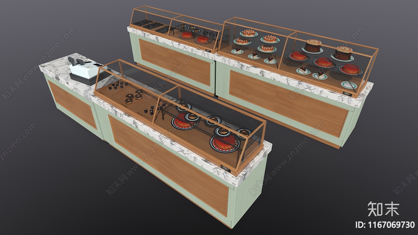 现代餐边柜3D模型下载【ID:1167069730】