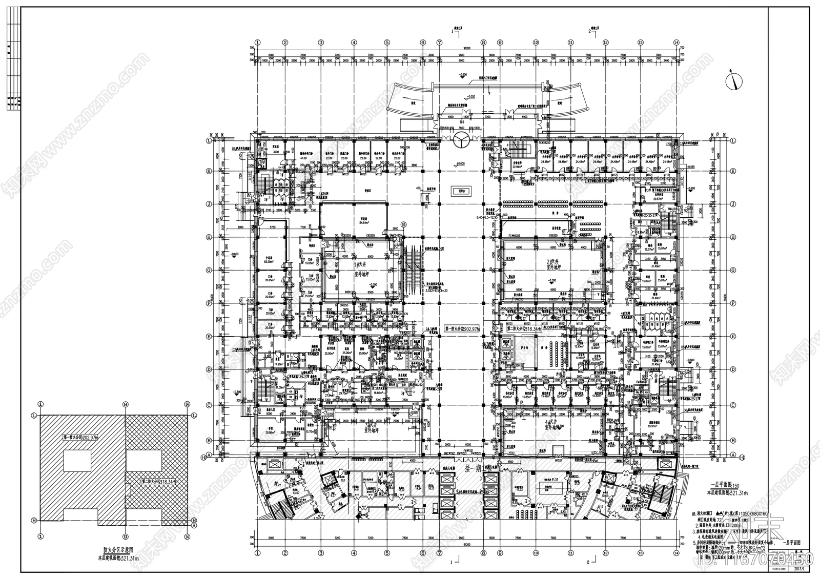 现代医院cad施工图下载【ID:1167070450】