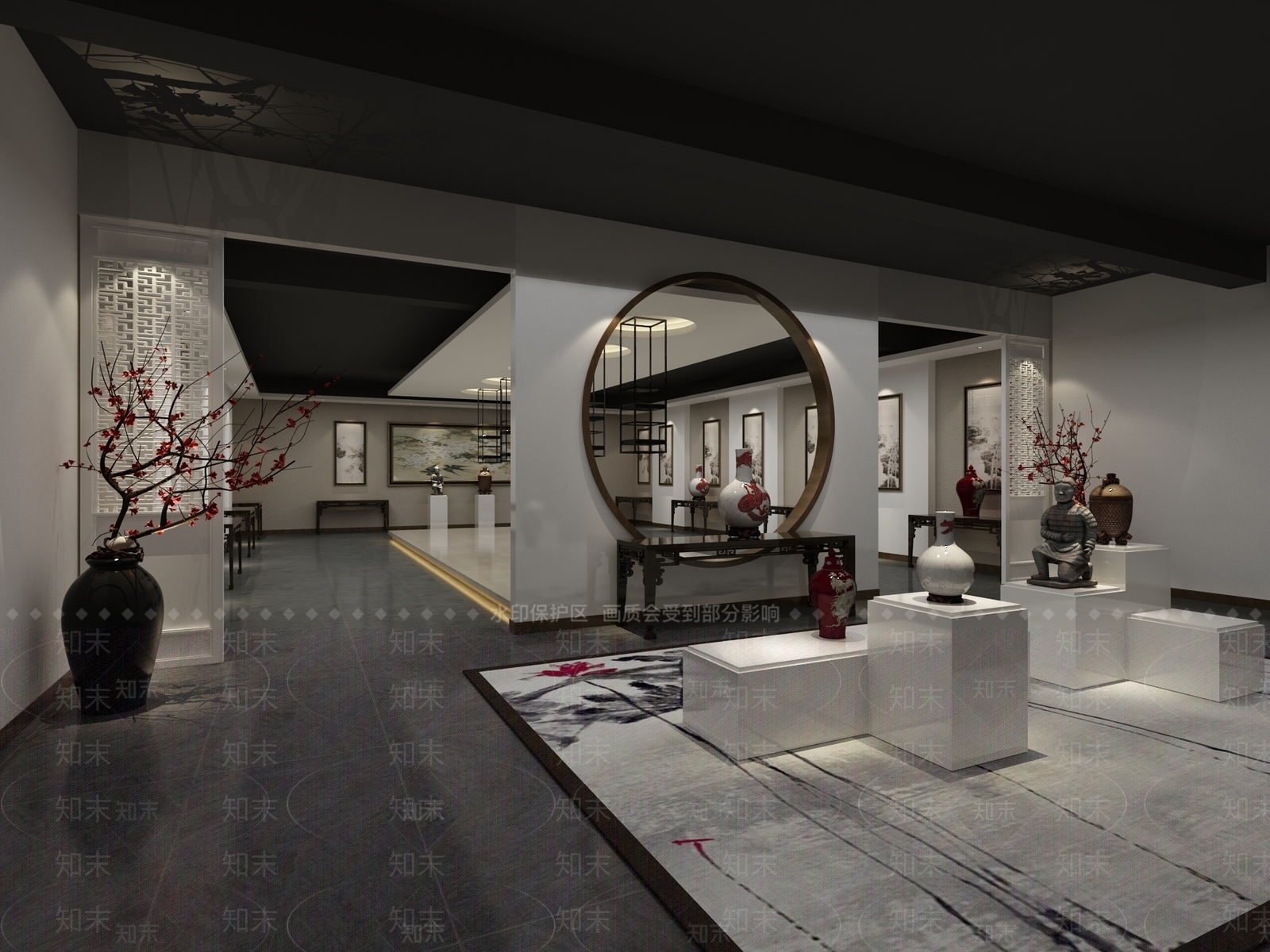 新中式其他商业空间3D模型下载【ID:1167074060】