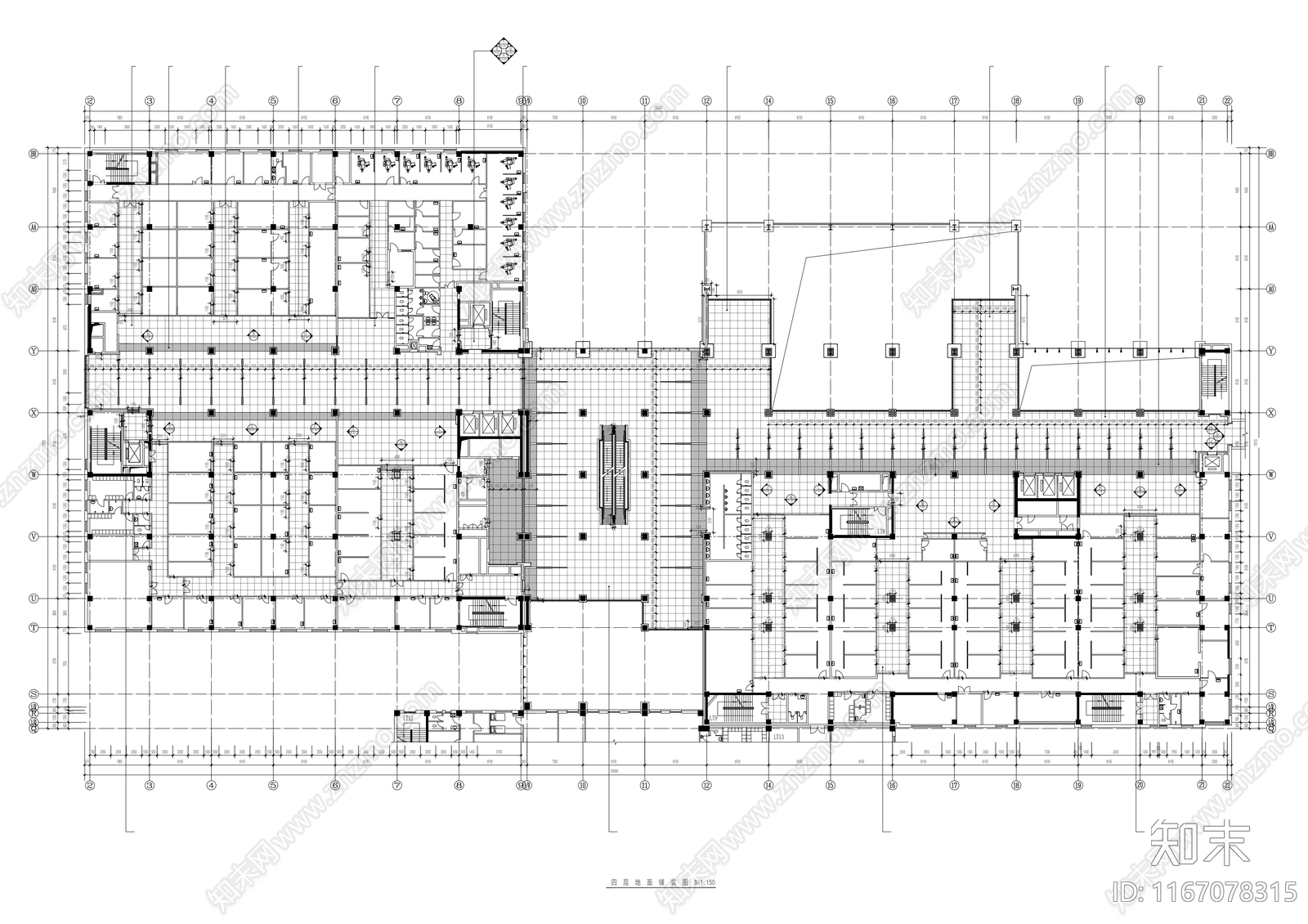 现代医院cad施工图下载【ID:1167078315】