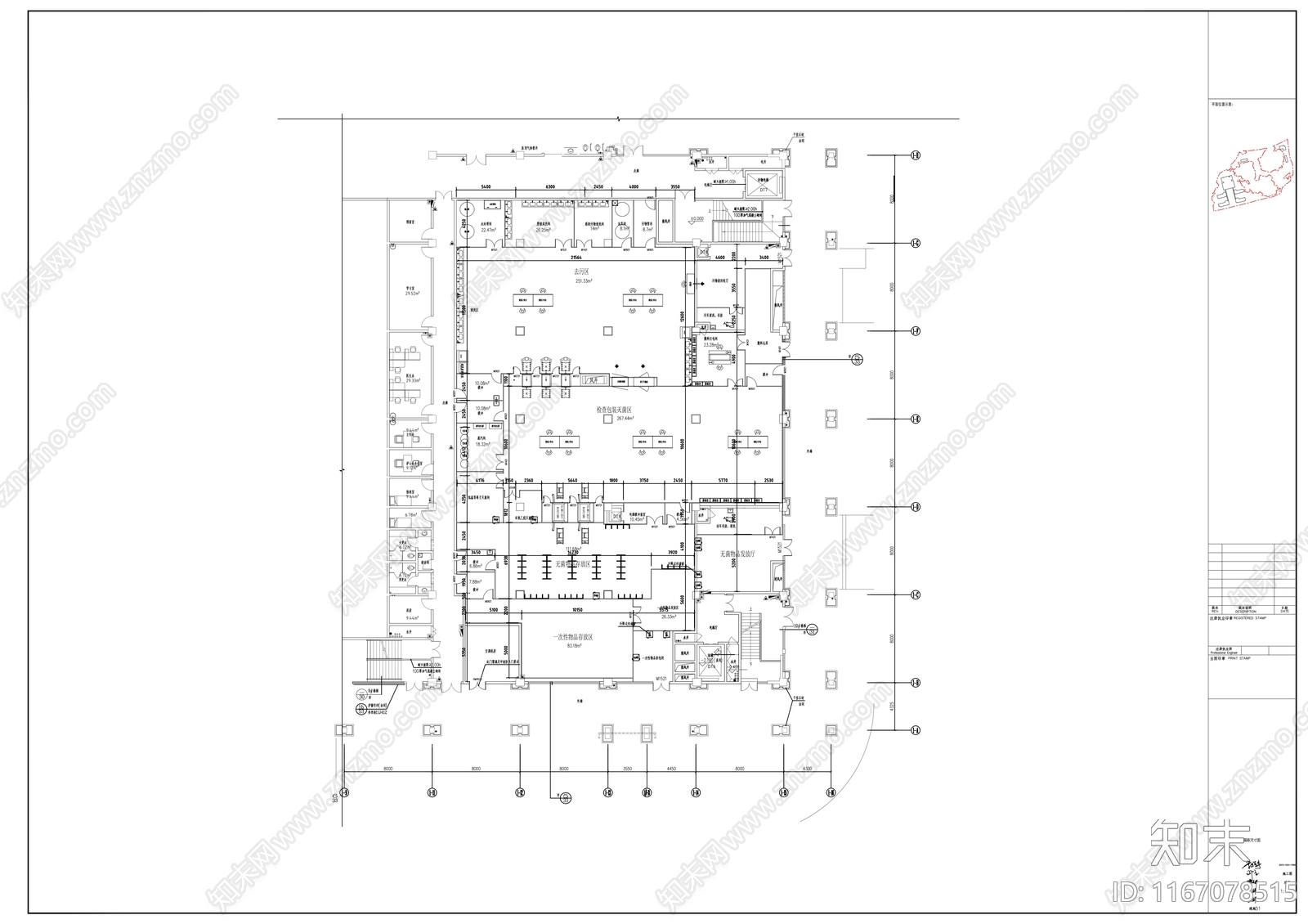 现代医院cad施工图下载【ID:1167078515】