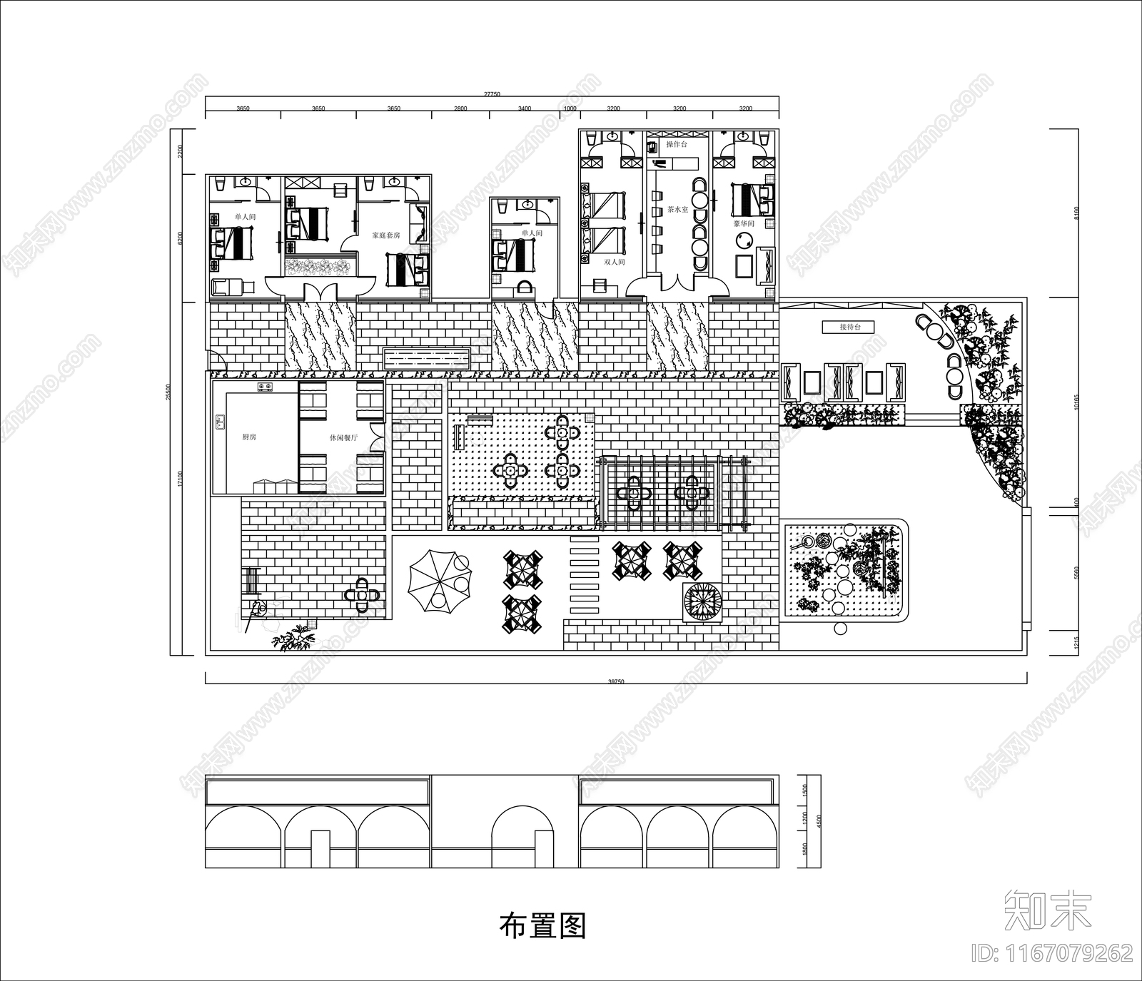 民宿cad施工图下载【ID:1167079262】