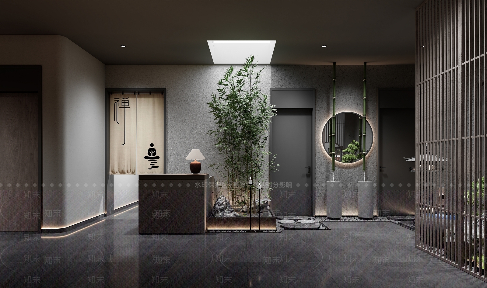 新中式酒店3D模型下载【ID:1167087903】