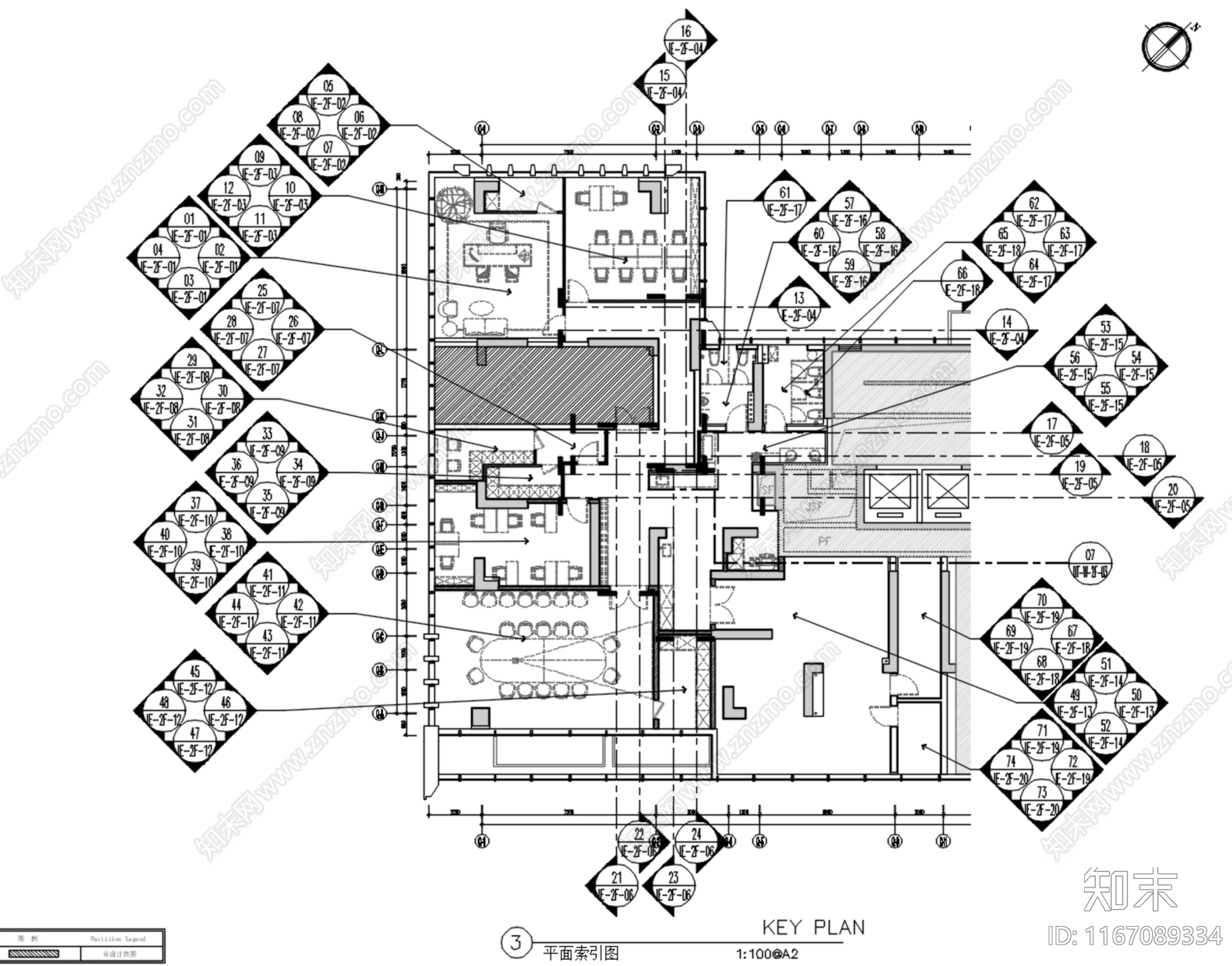 现代售楼处cad施工图下载【ID:1167089334】