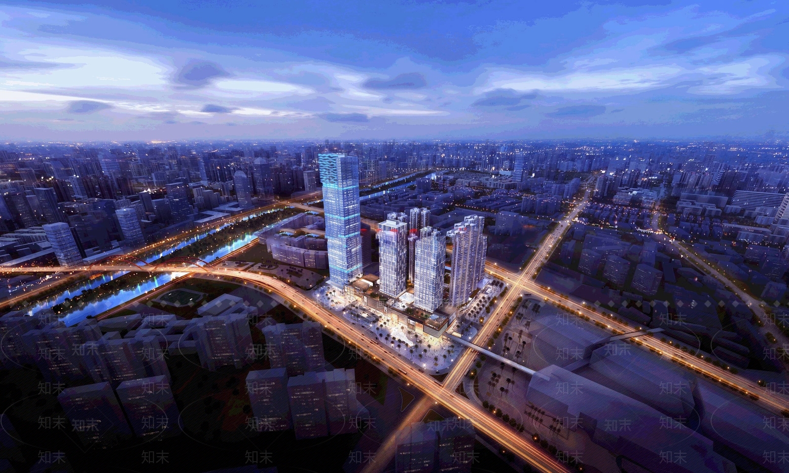 现代简约商场建筑SU模型下载【ID:1167093627】