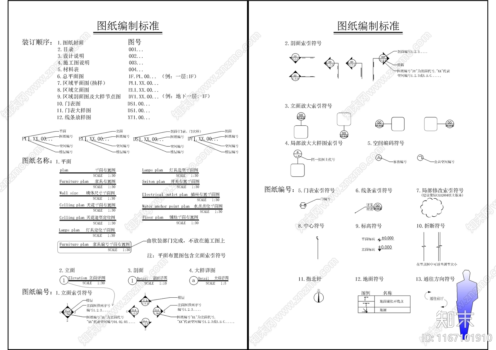 现代综合制图规范cad施工图下载【ID:1167101910】