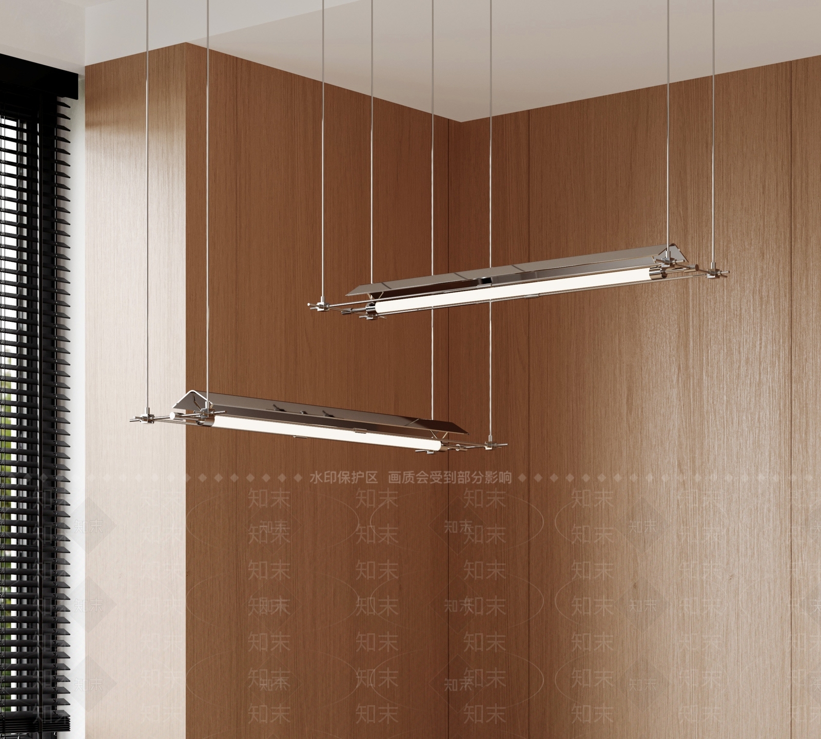 现代工业吊灯3D模型下载【ID:1167105186】