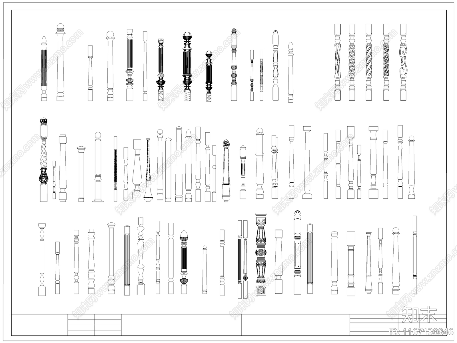 欧式栏杆施工图下载【ID:1167130846】