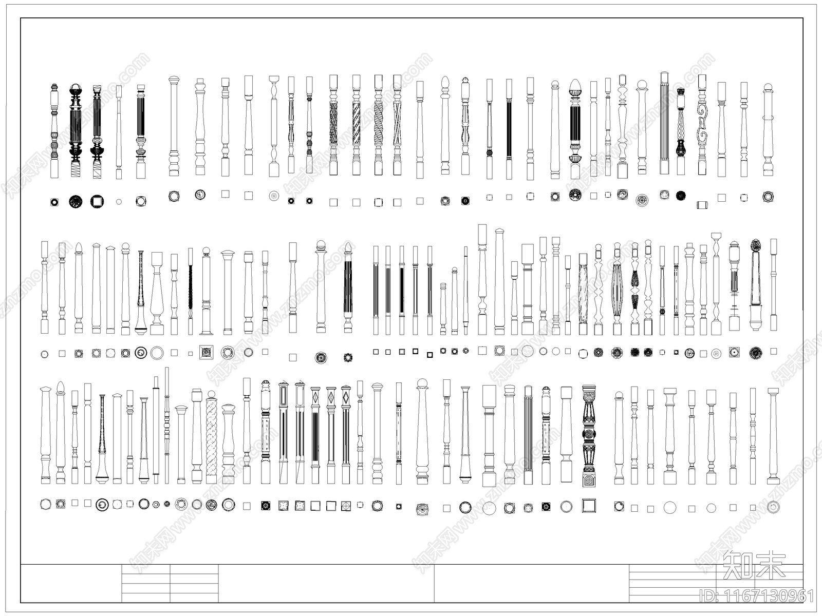 欧式栏杆施工图下载【ID:1167130961】