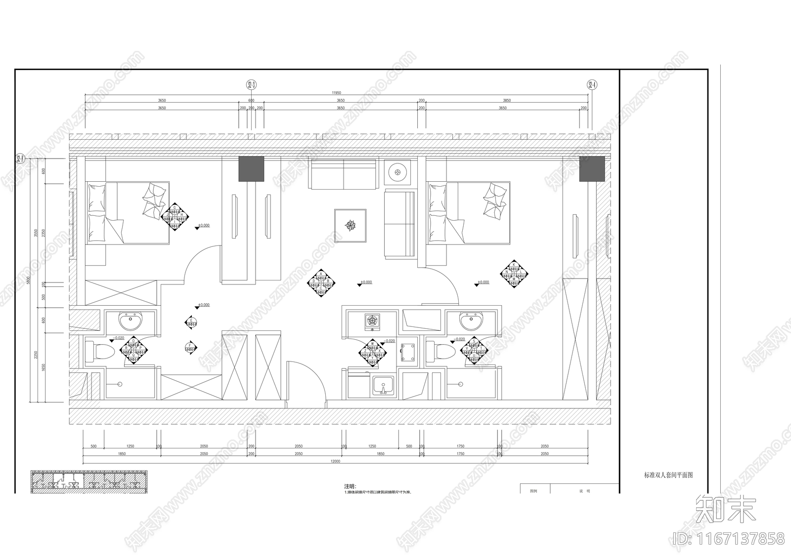 现代医院cad施工图下载【ID:1167137858】