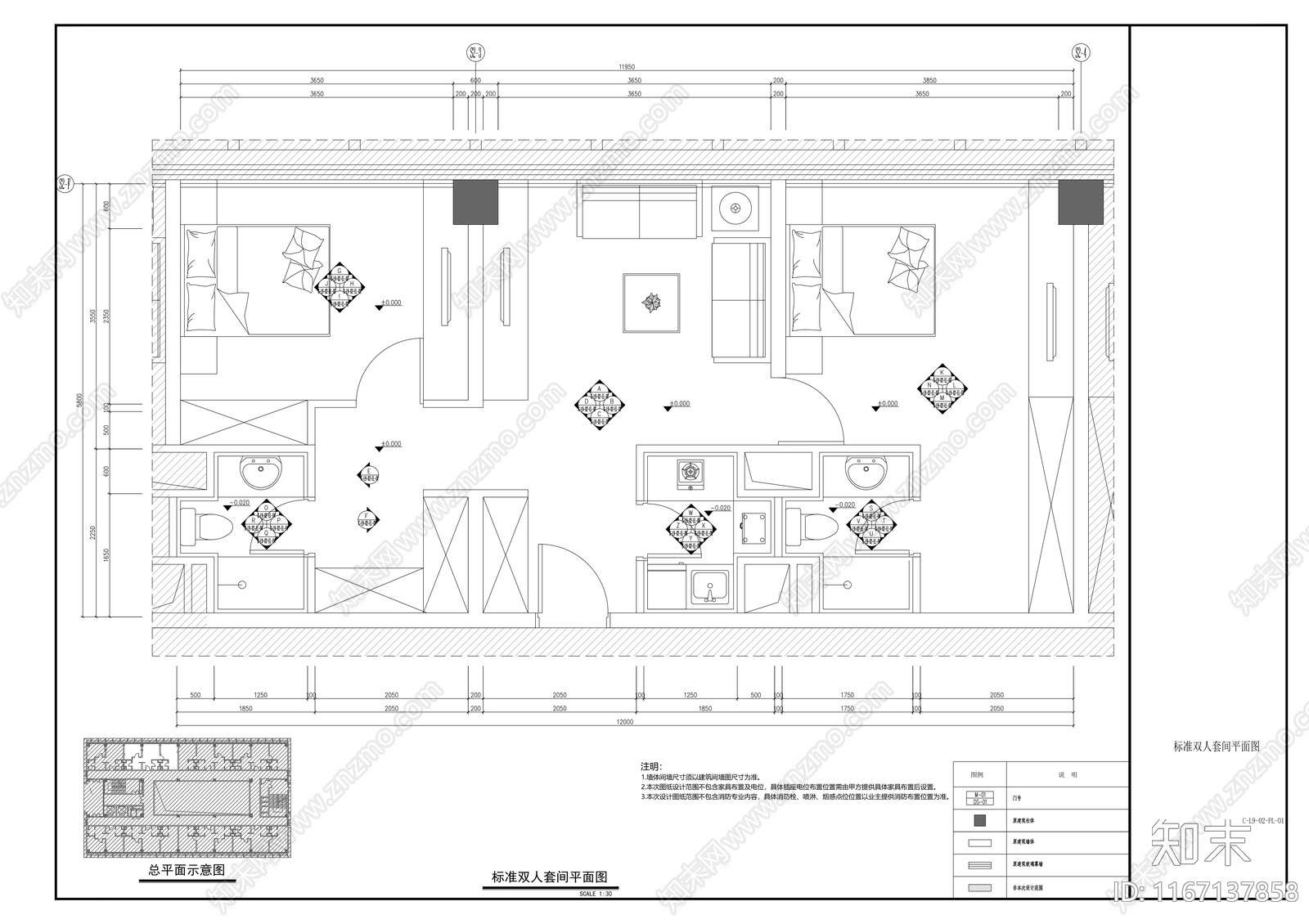 现代医院cad施工图下载【ID:1167137858】