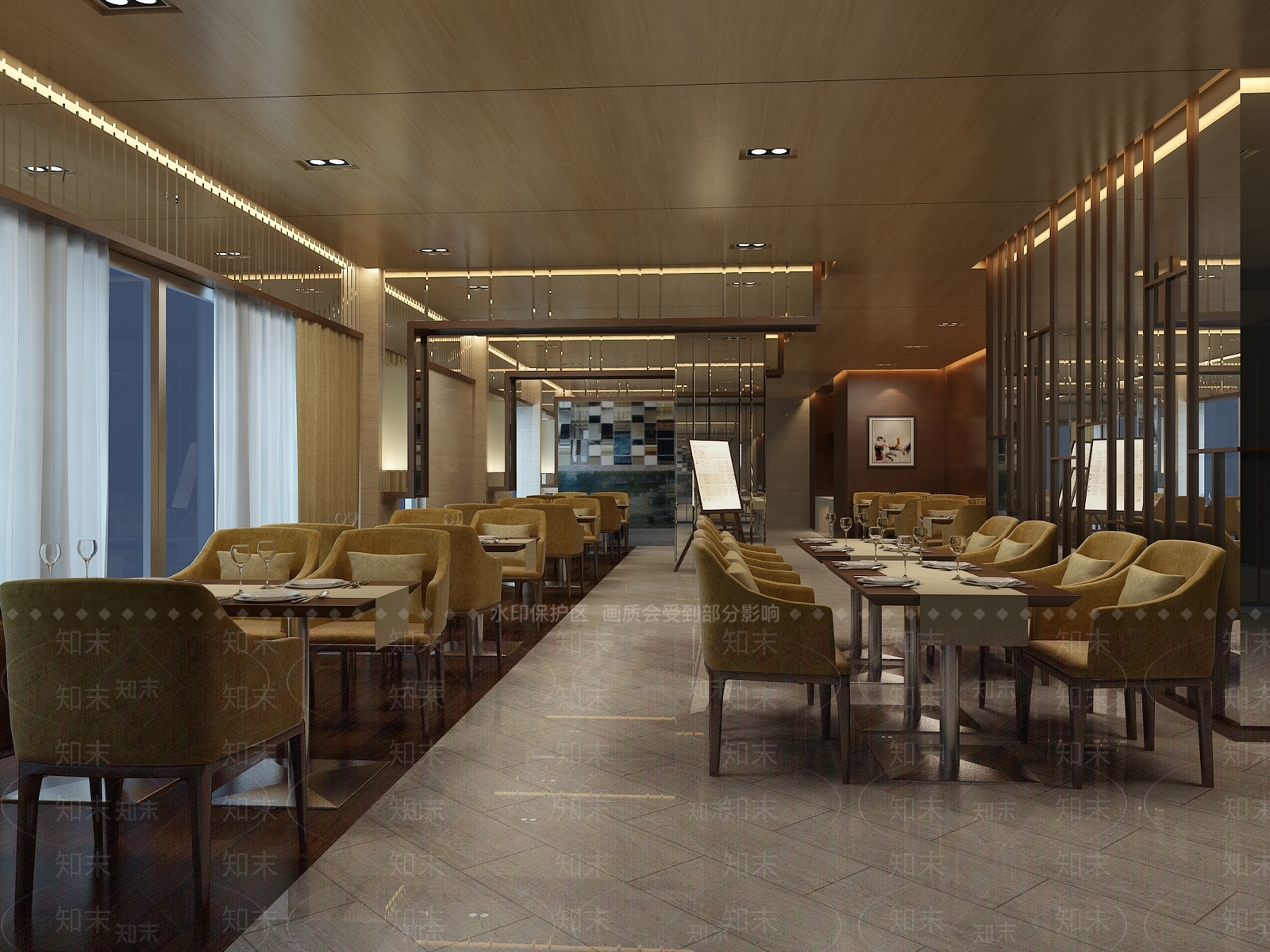 现代自助餐厅3D模型下载【ID:1167139971】