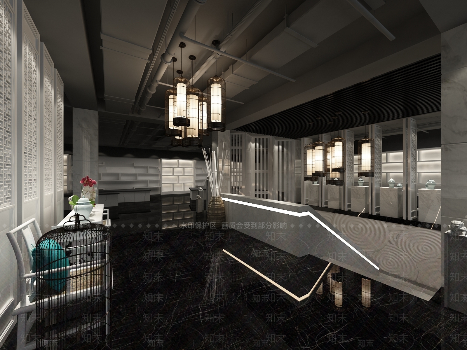 新中式其他商业空间3D模型下载【ID:1167140133】