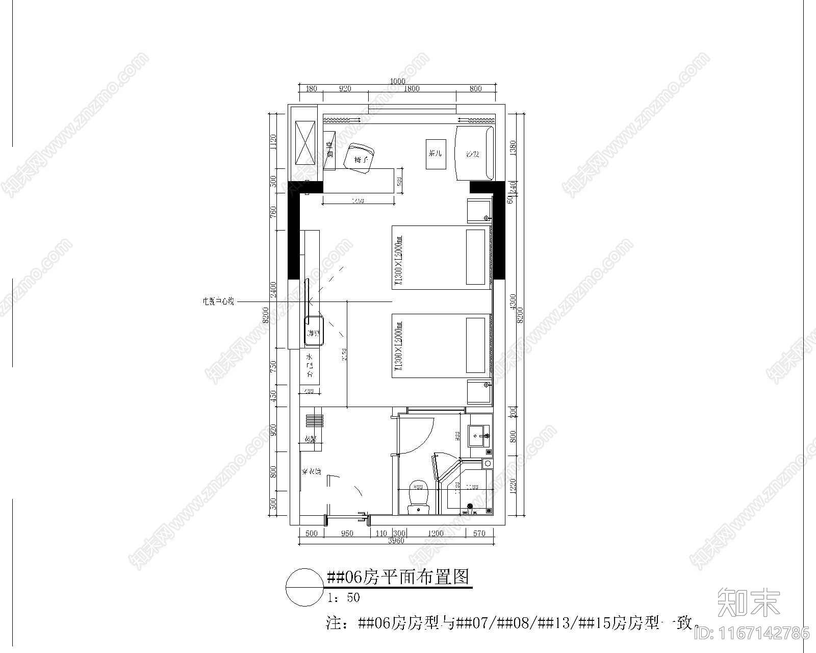 现代民宿cad施工图下载【ID:1167142786】