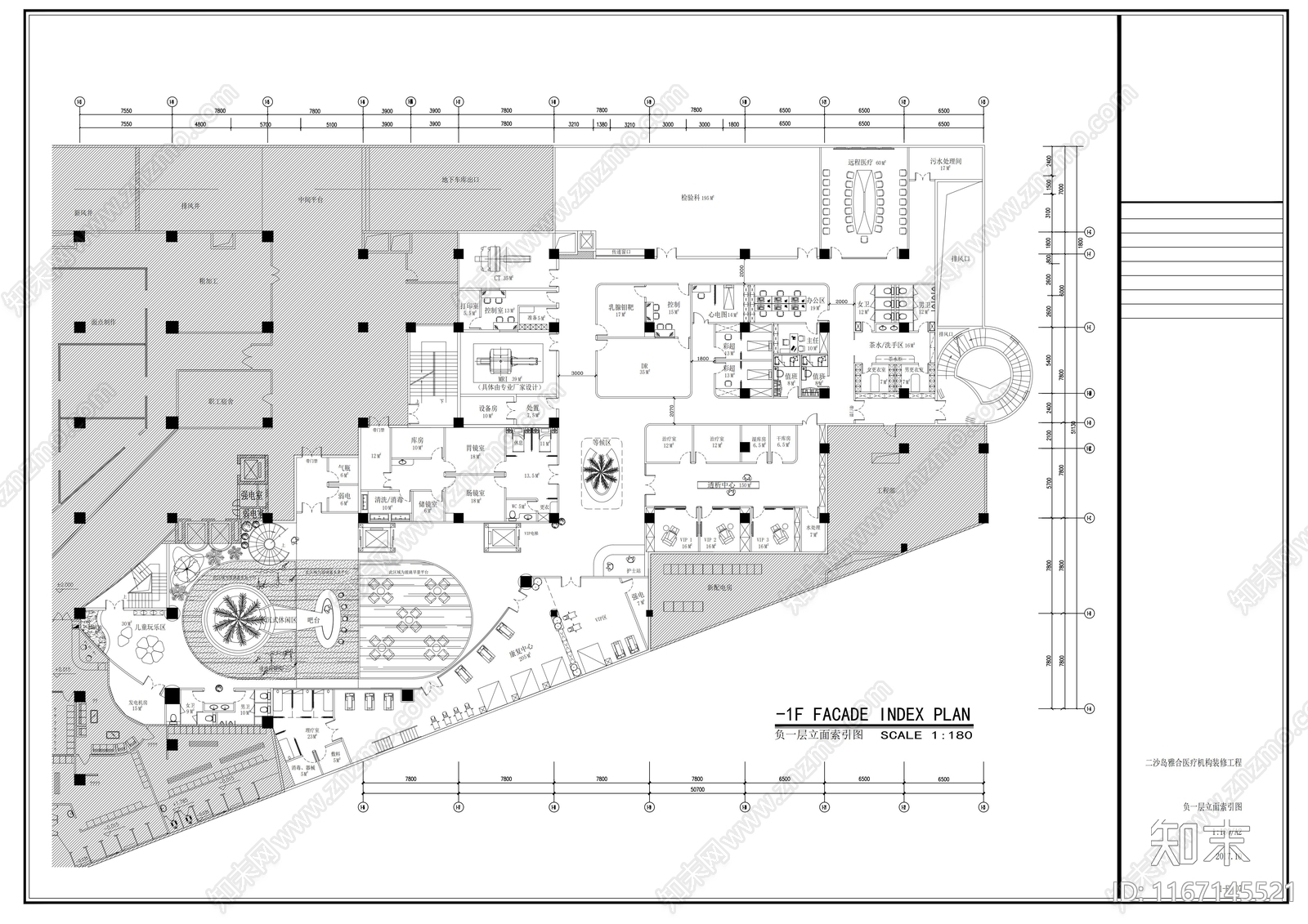 现代医院cad施工图下载【ID:1167145521】