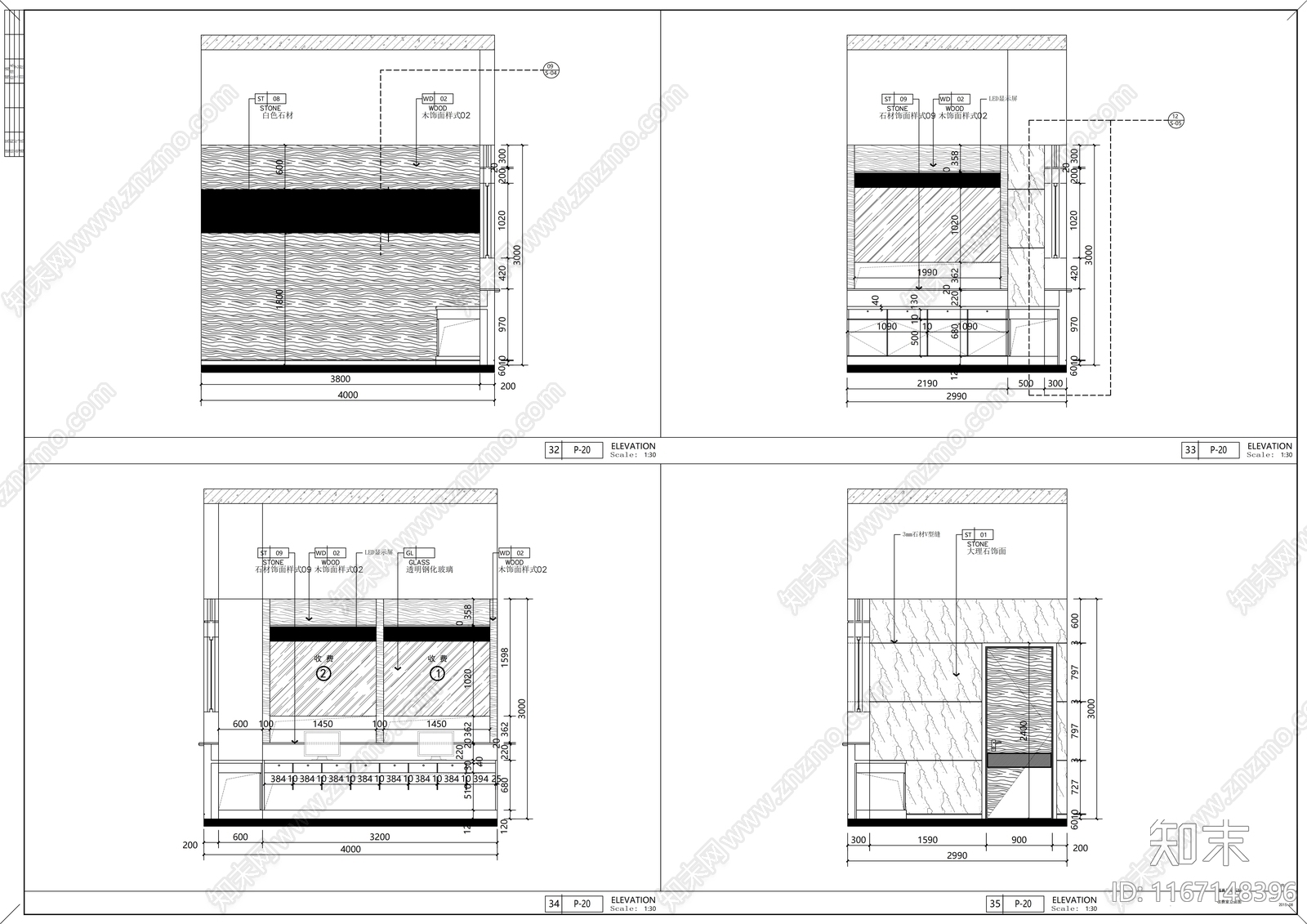 现代医院cad施工图下载【ID:1167148396】