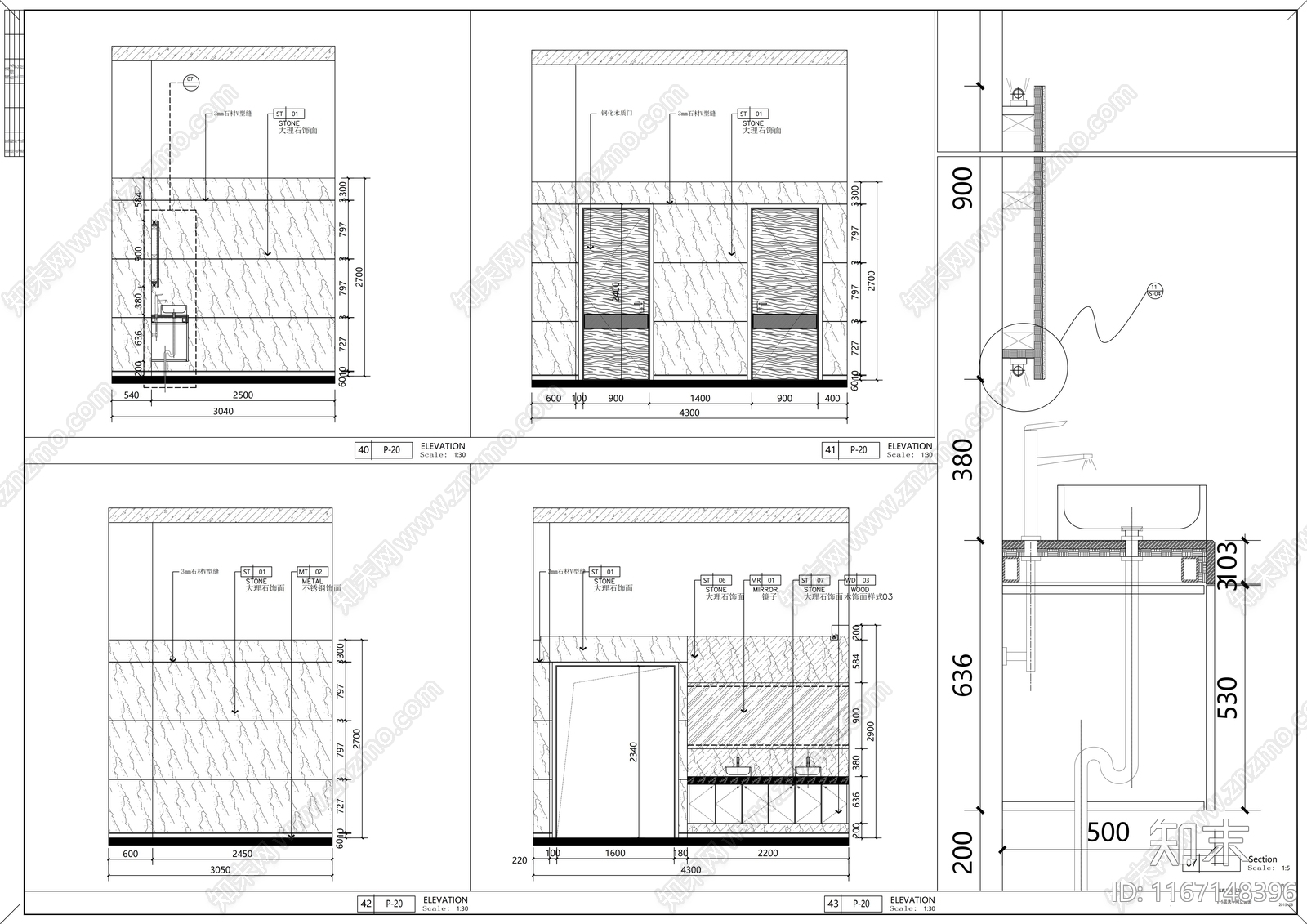 现代医院cad施工图下载【ID:1167148396】