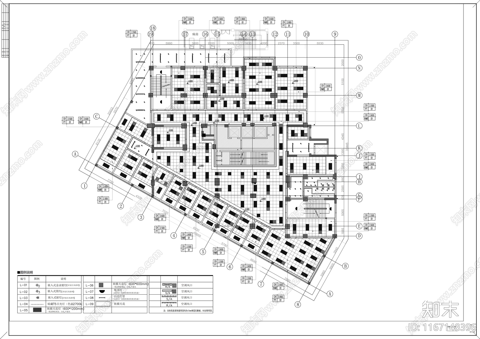 现代医院cad施工图下载【ID:1167148396】