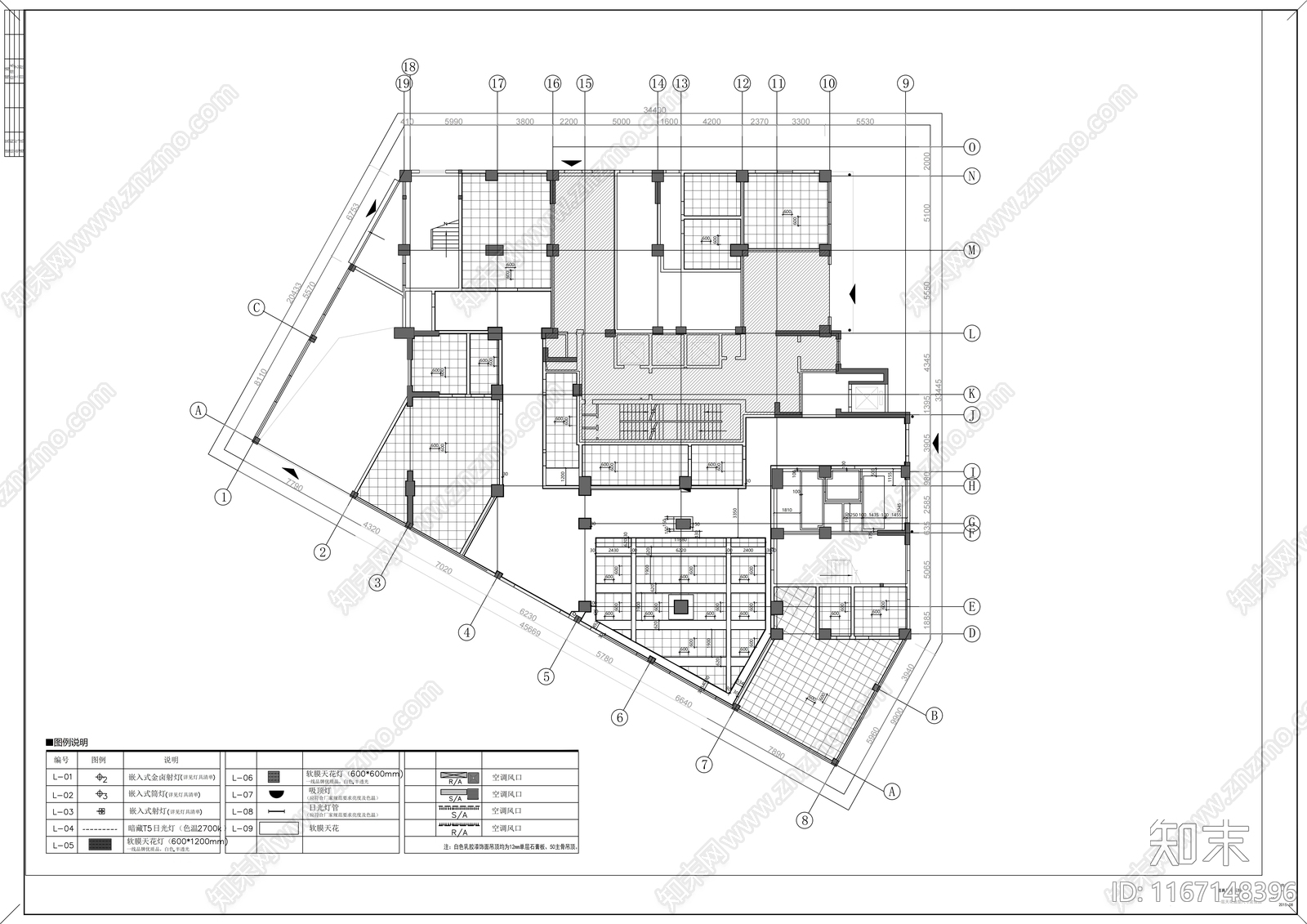 现代医院cad施工图下载【ID:1167148396】