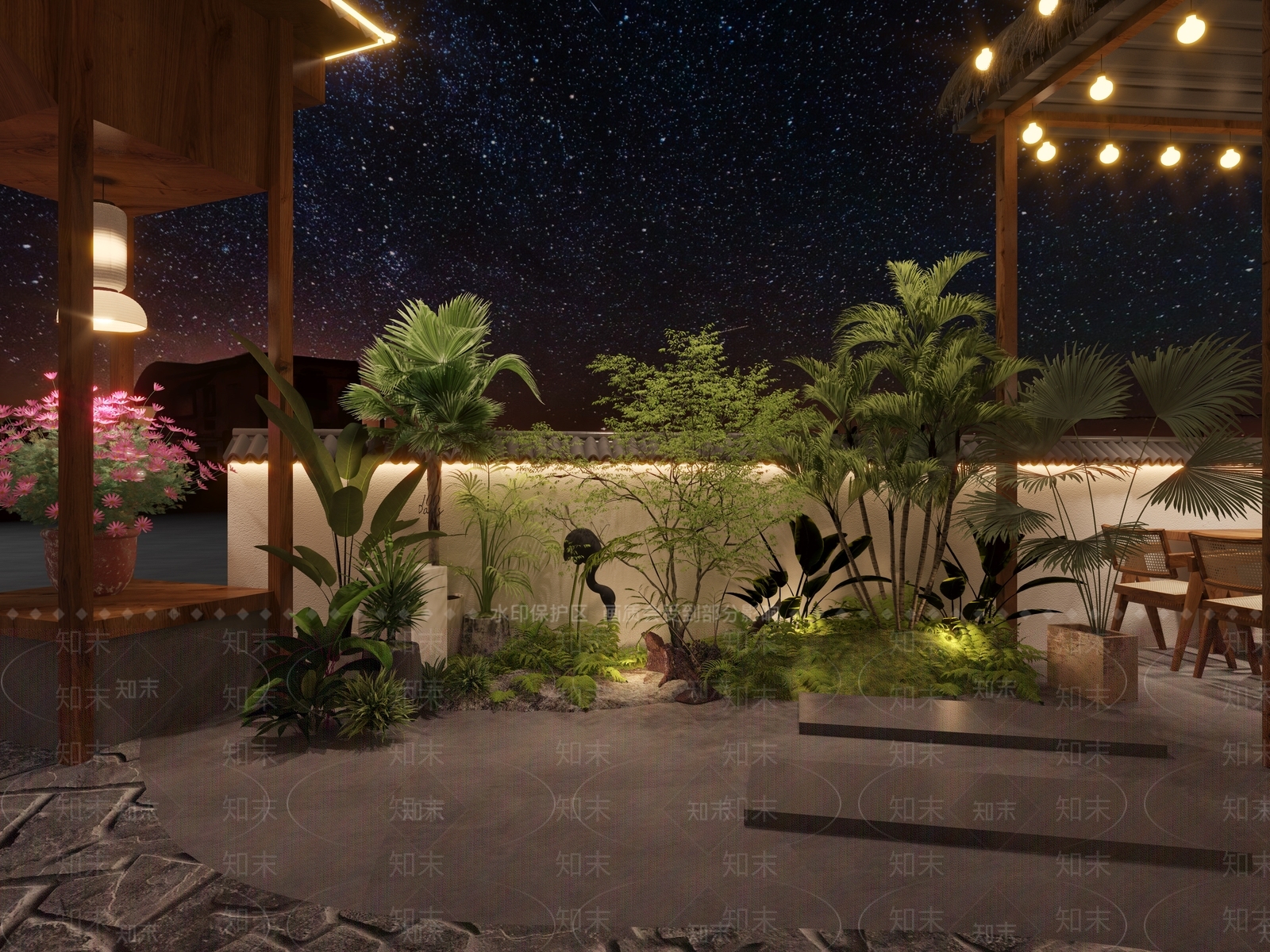 新中式现代中餐厅3D模型下载【ID:1167150016】