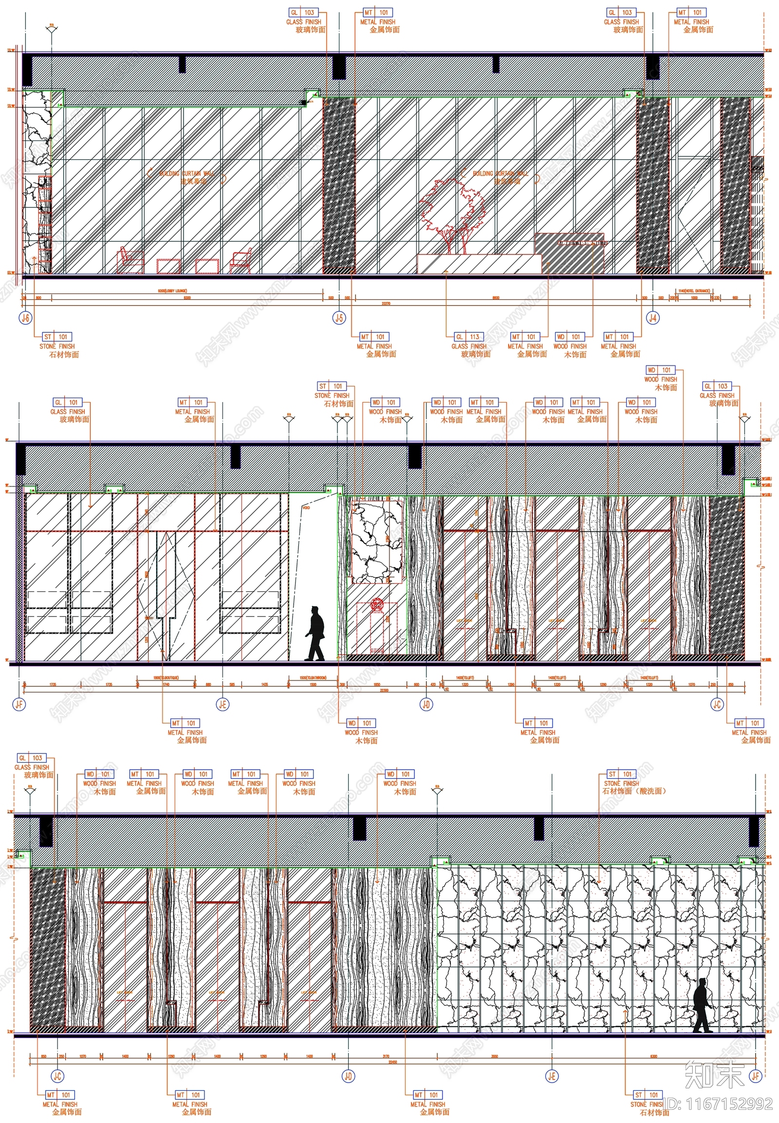 现代工装图库cad施工图下载【ID:1167152992】