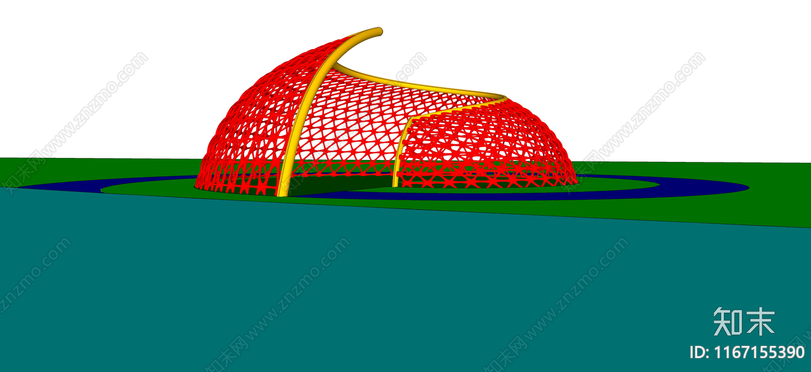 现代儿童游乐区SU模型下载【ID:1167155390】