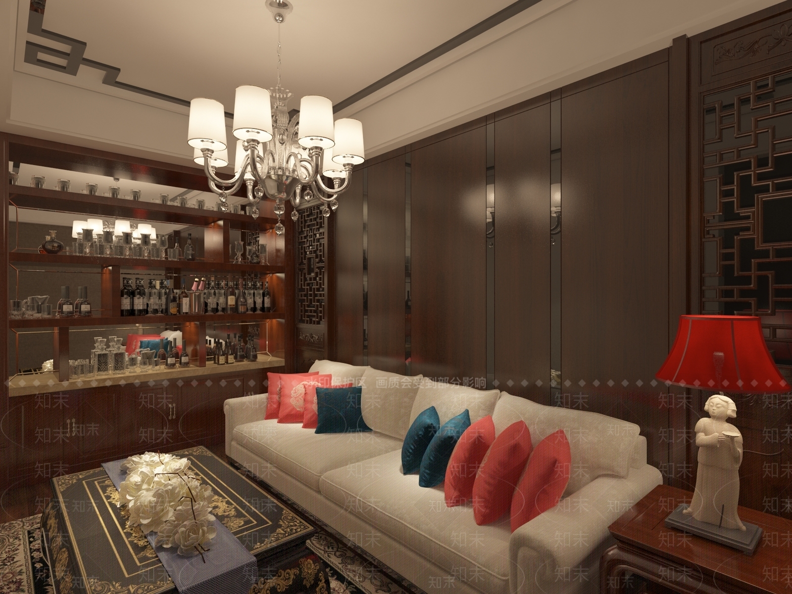 新中式美容院3D模型下载【ID:1167157792】