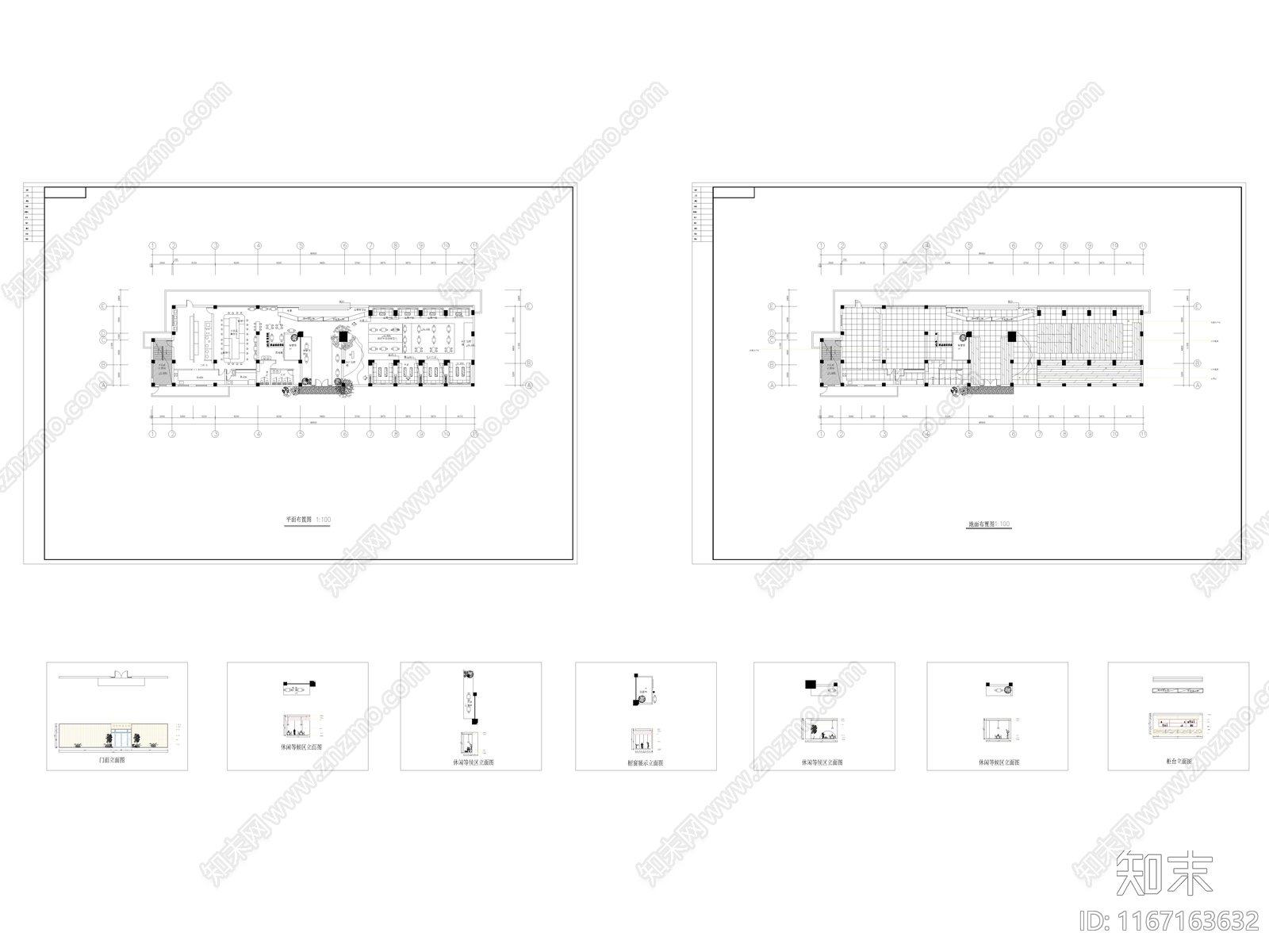 日式其他餐饮空间cad施工图下载【ID:1167163632】