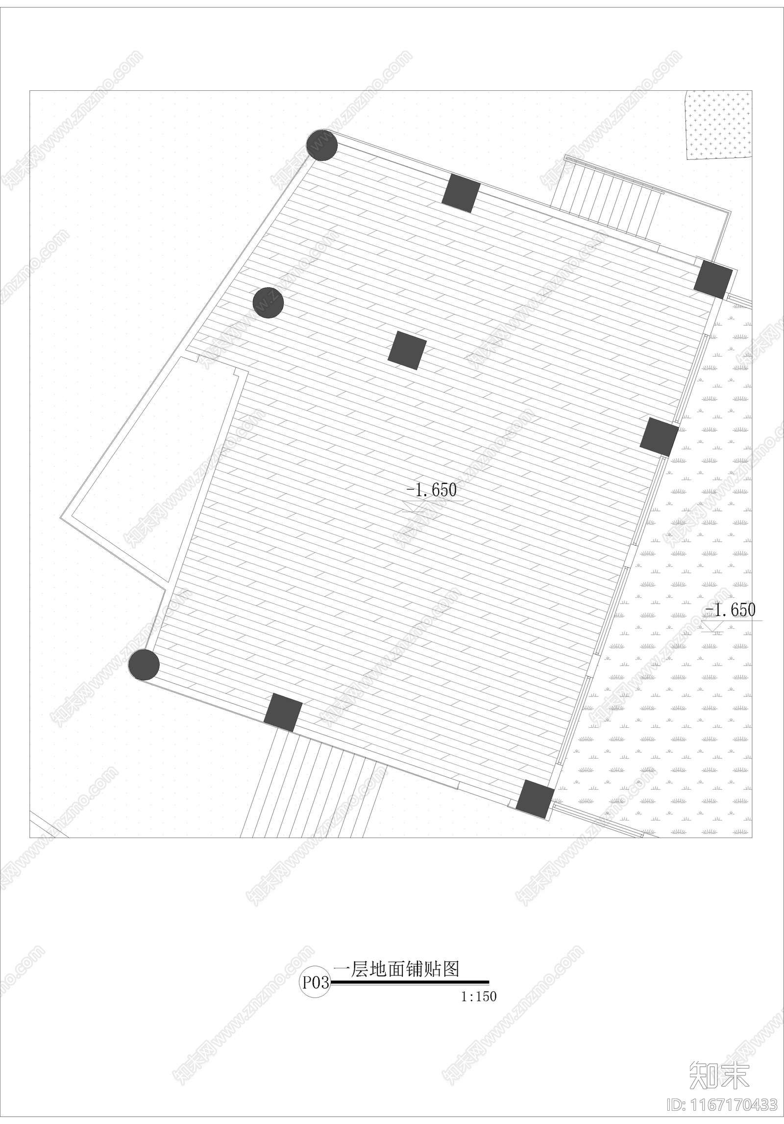 现代教室cad施工图下载【ID:1167170433】