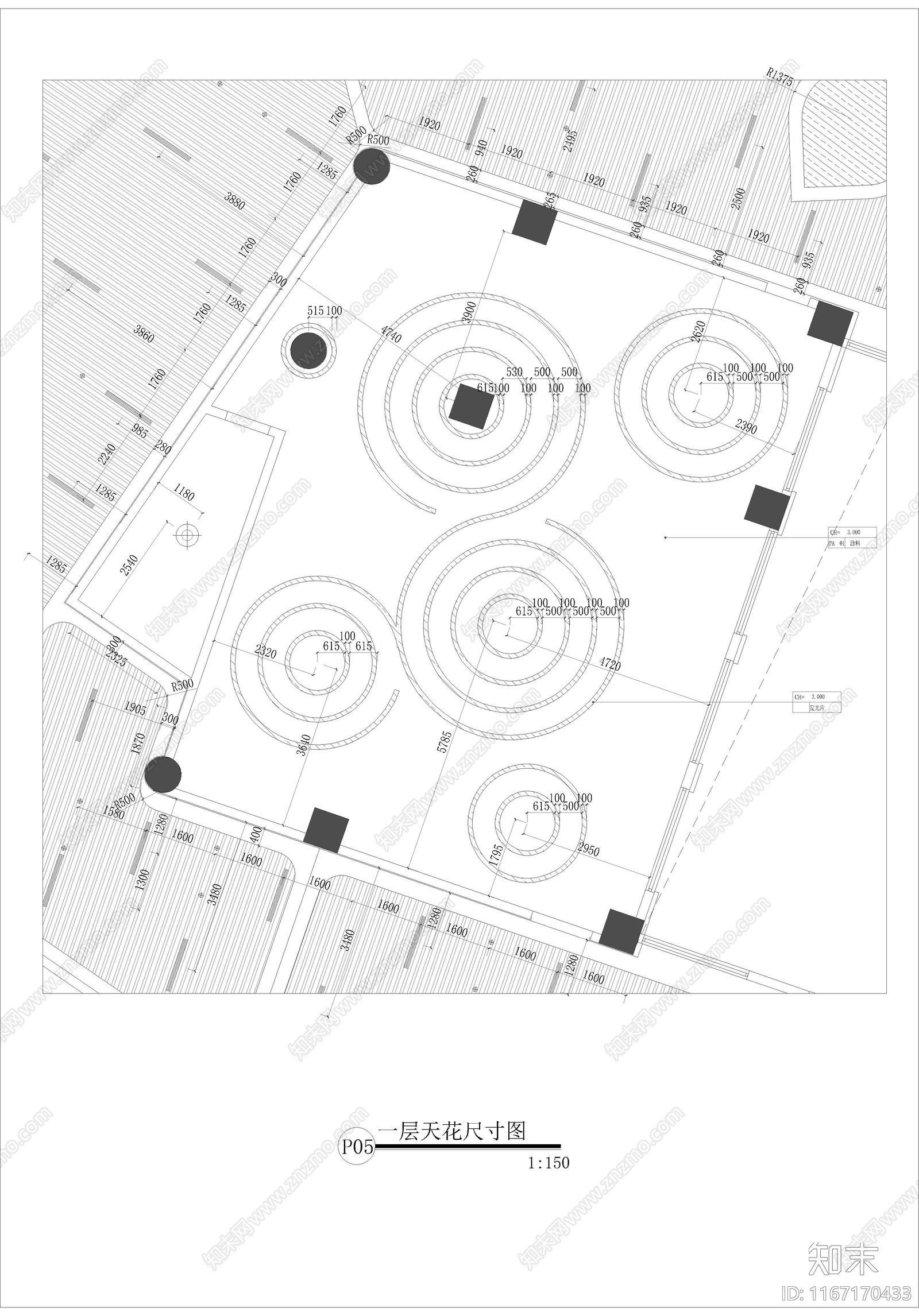 现代教室cad施工图下载【ID:1167170433】